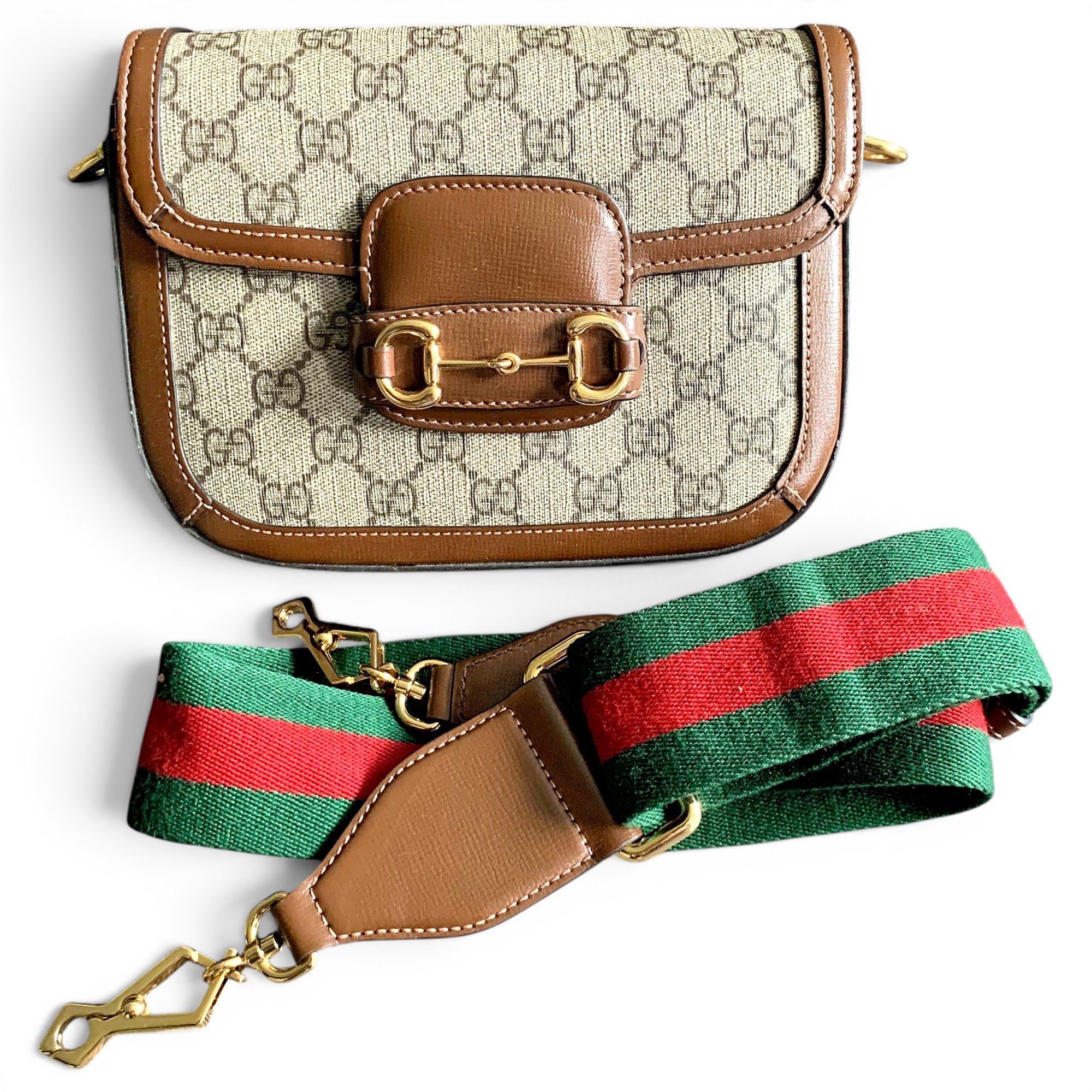 Horsebit 1955 Flap cloth handbag