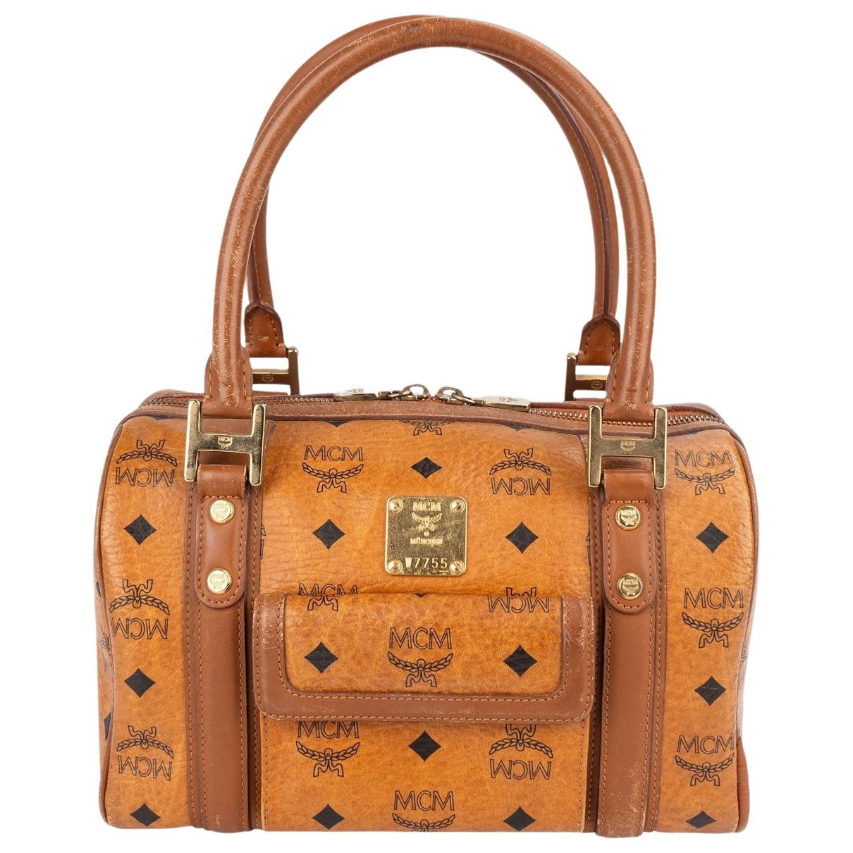 Boston leather handbag