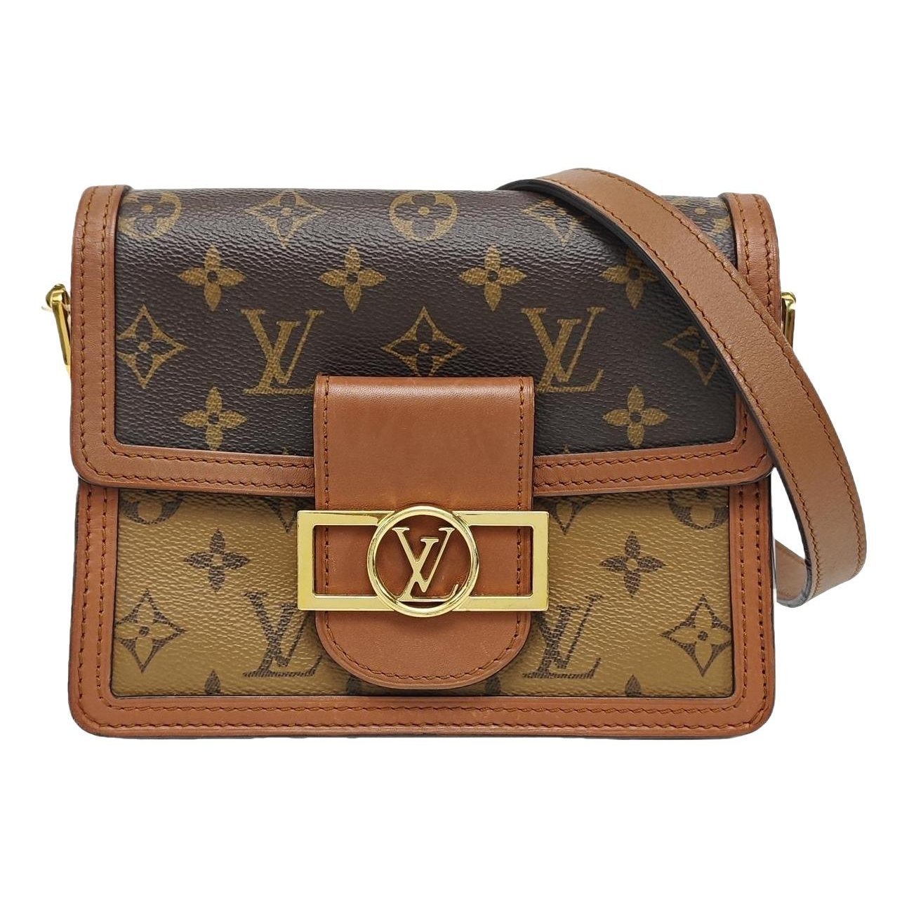 Dauphine leather handbag