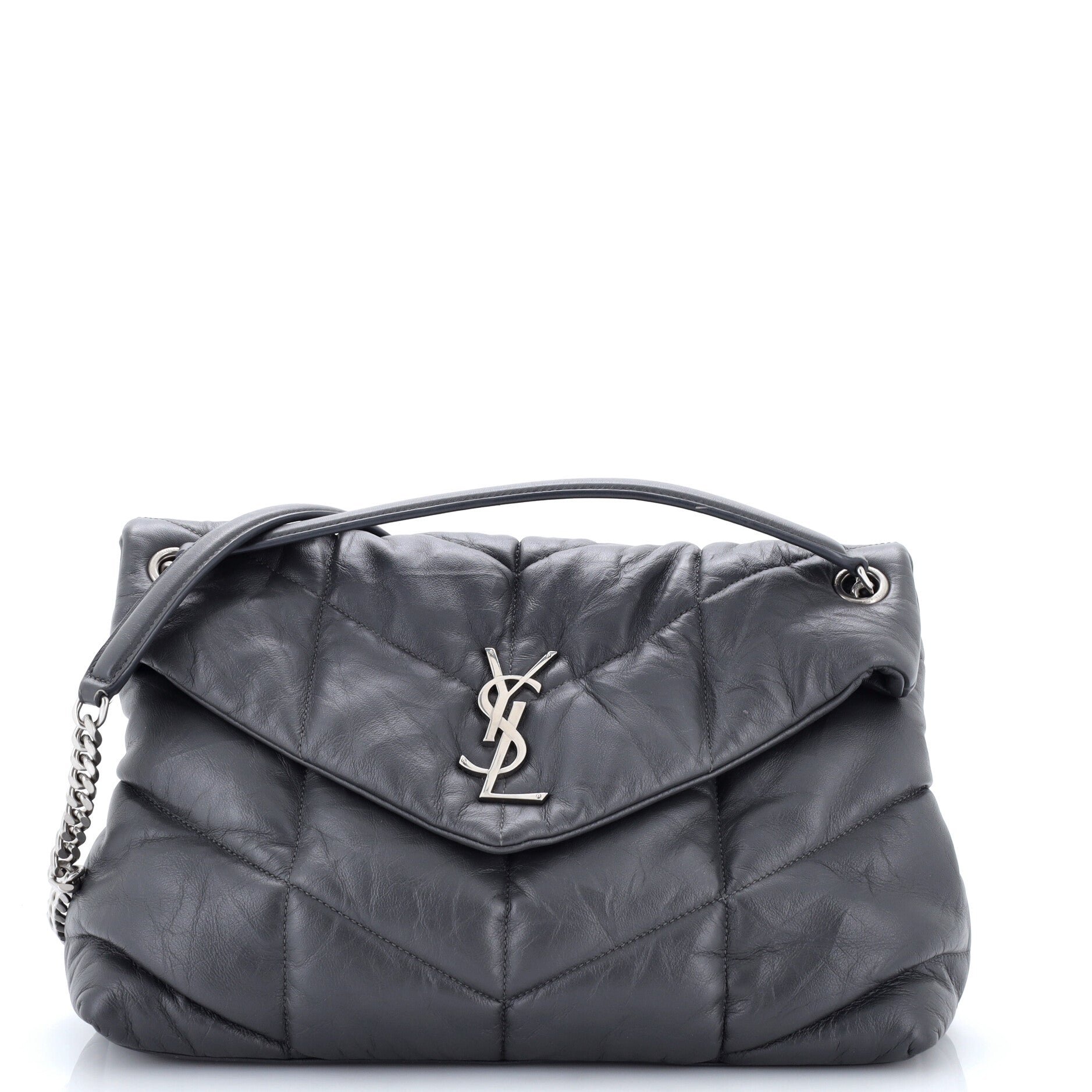Loulou Puffer Shoulder Bag Quilted Leather Medium