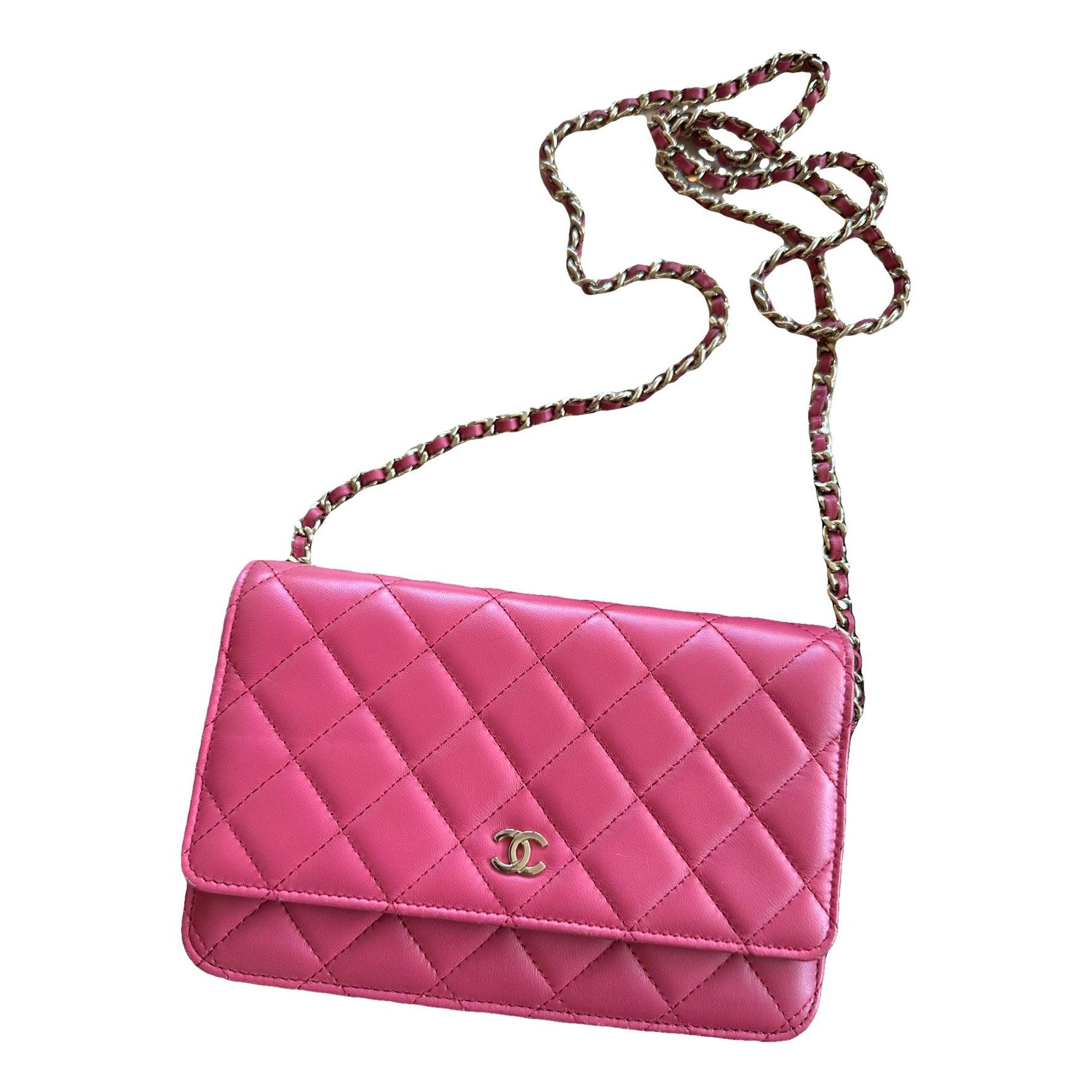 Trendy CC Wallet on Chain leather crossbody bag