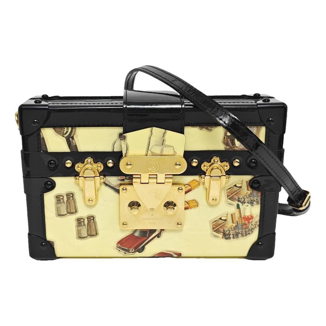 Petite Malle patent leather handbag
