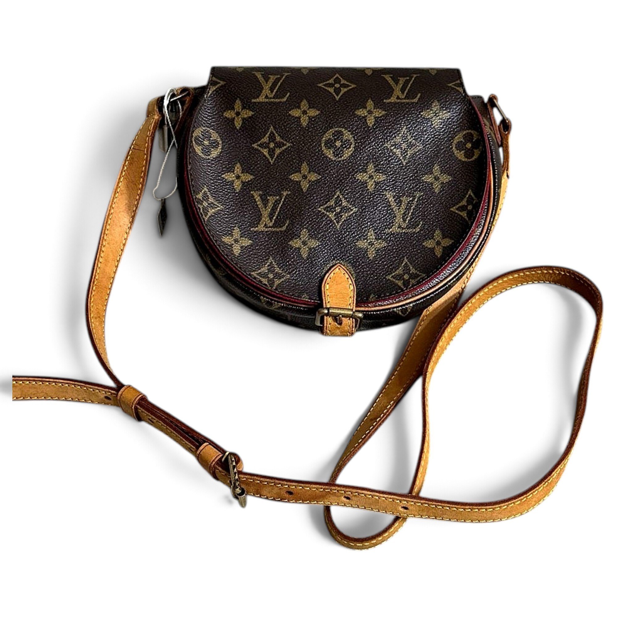 Tambourin leather crossbody bag