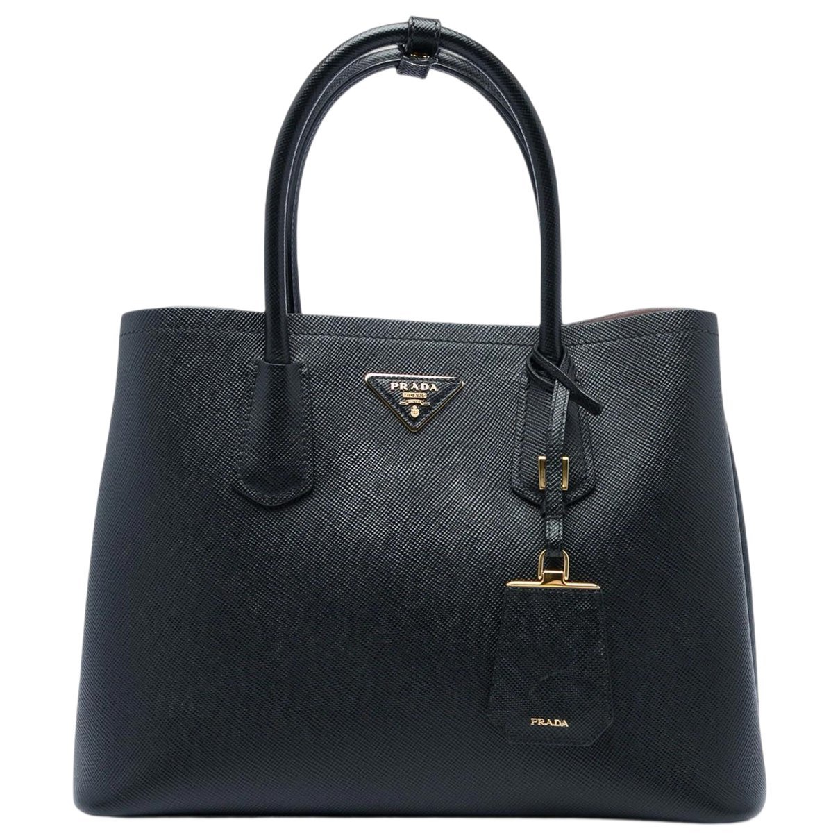 Double leather satchel