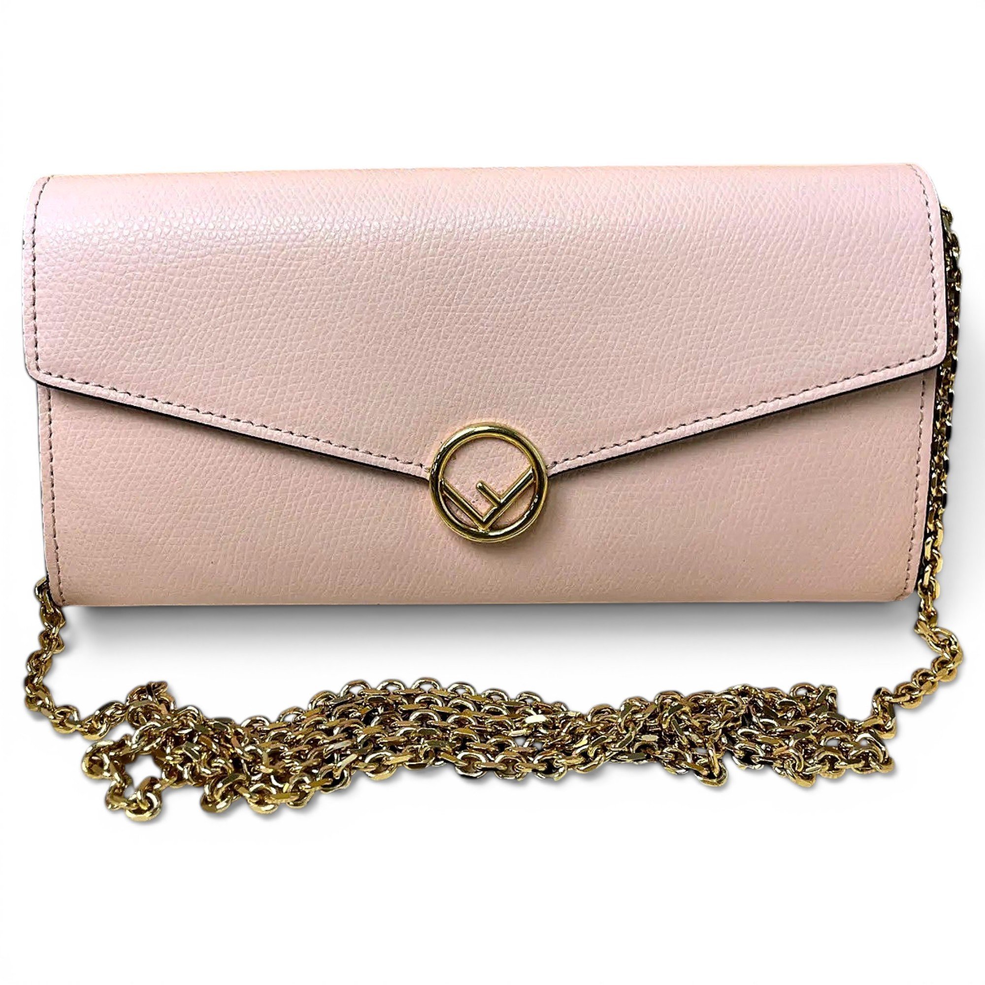 Wallet On Chain leather handbag