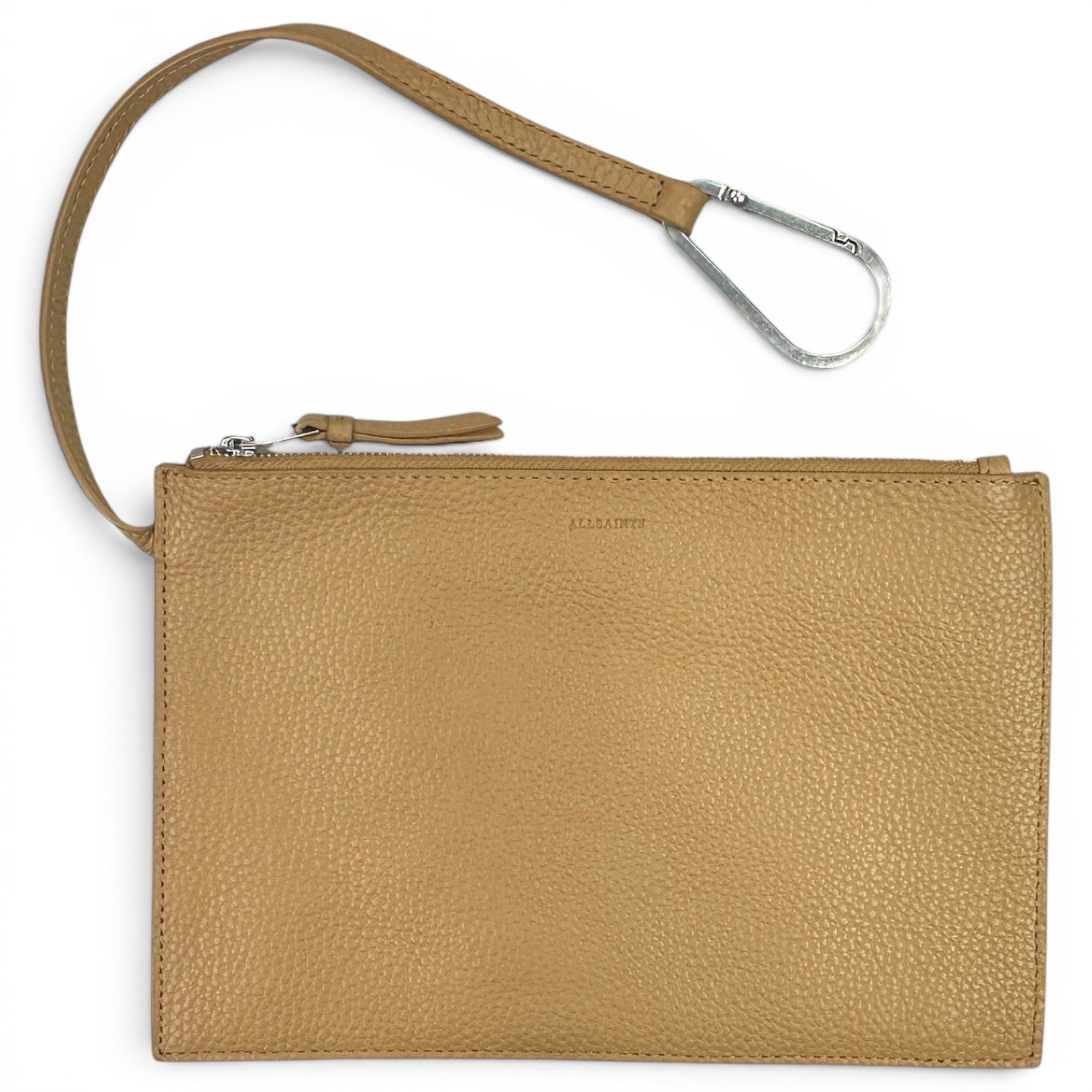 Leather clutch bag