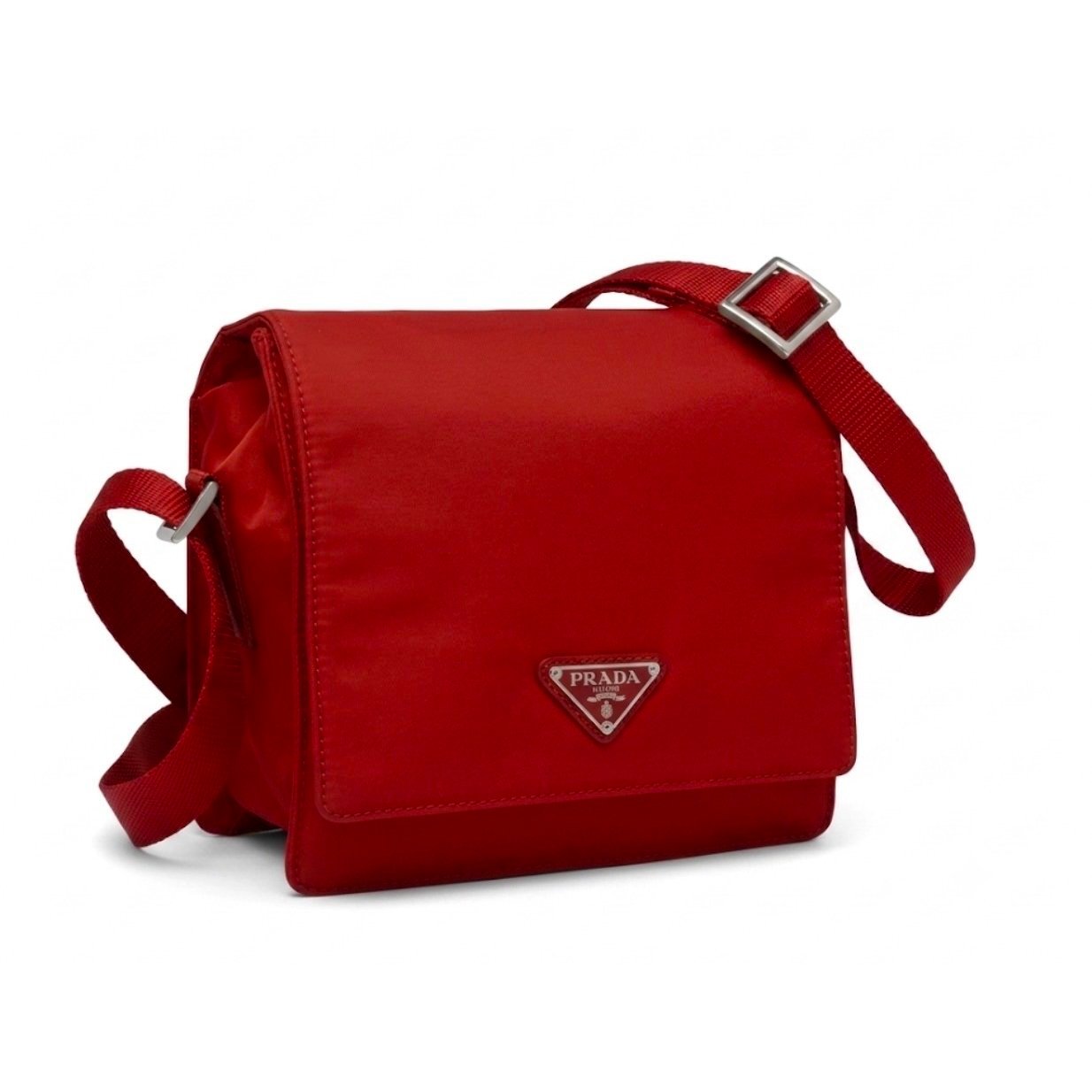 Re-Nylon cloth crossbody bag