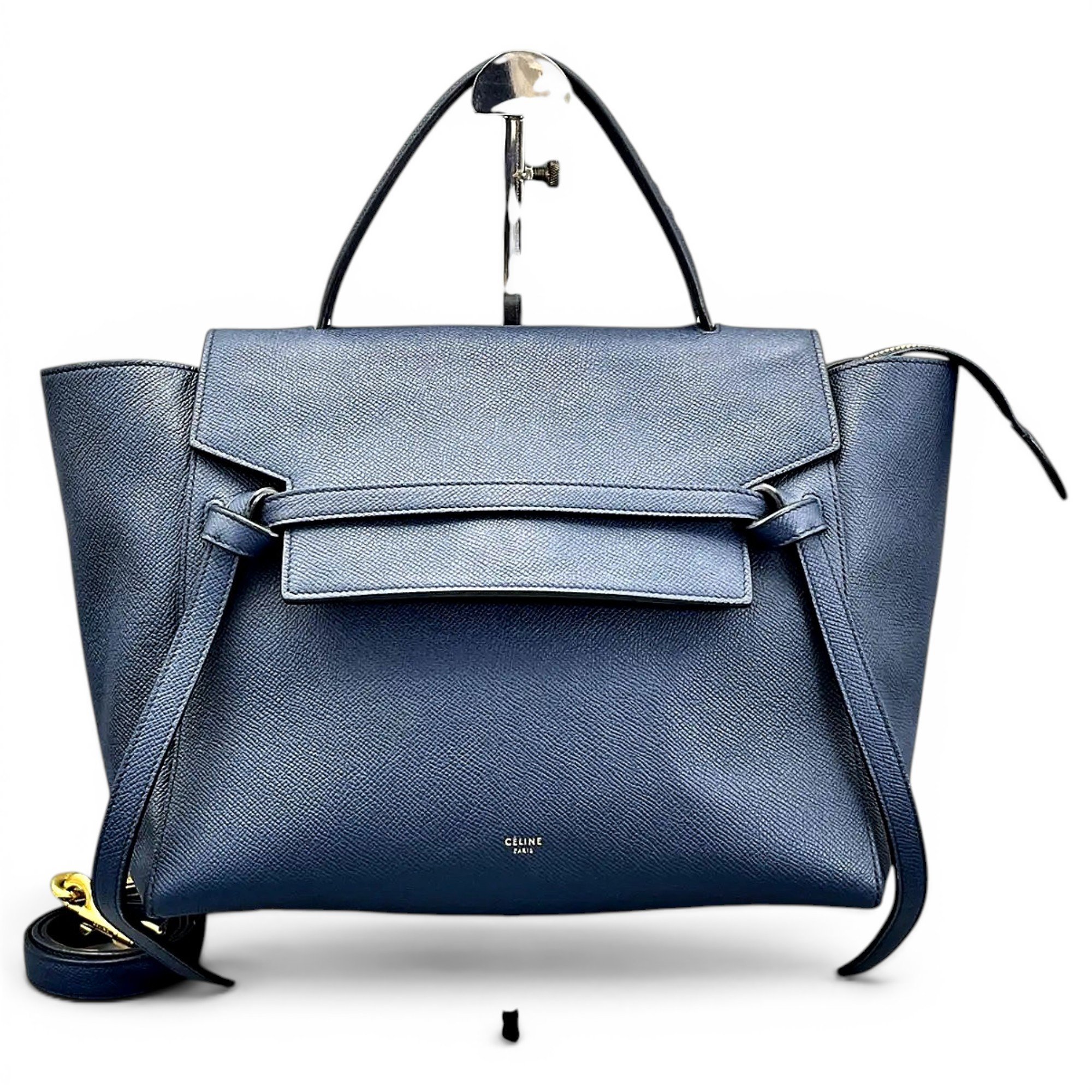 Belt leather handbag