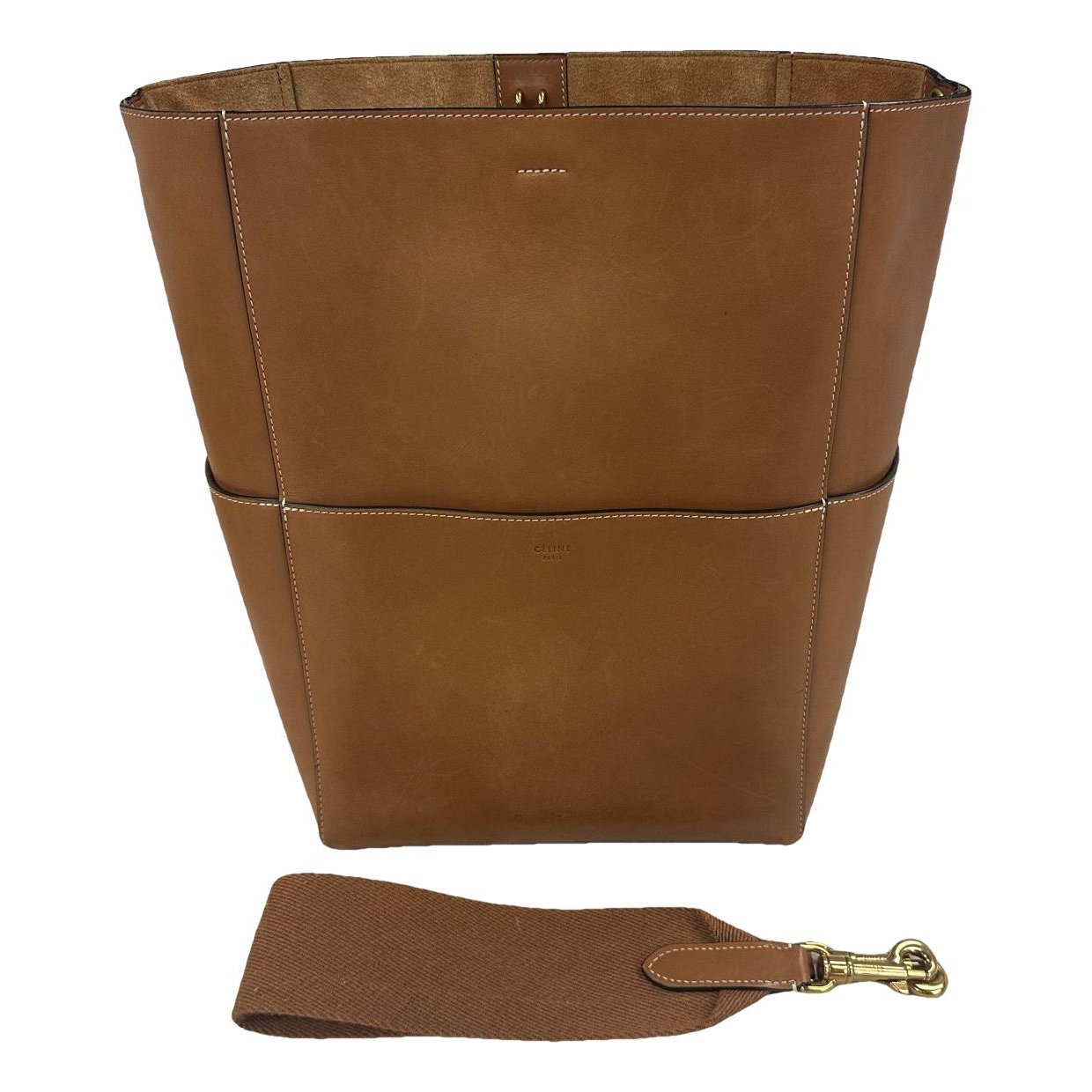 Seau Sangle leather handbag