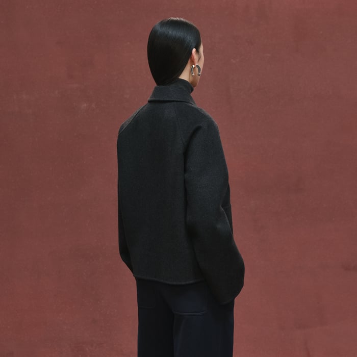 Gris Volcanique Cashmere Jacket