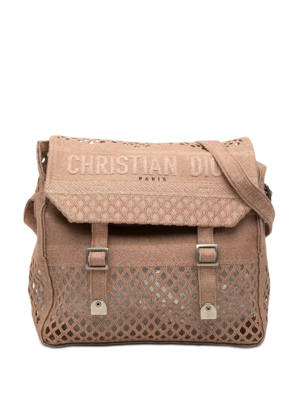 2020 Large Embroidered Mesh Canvas Diorcamp Messenger Bag crossbody bag