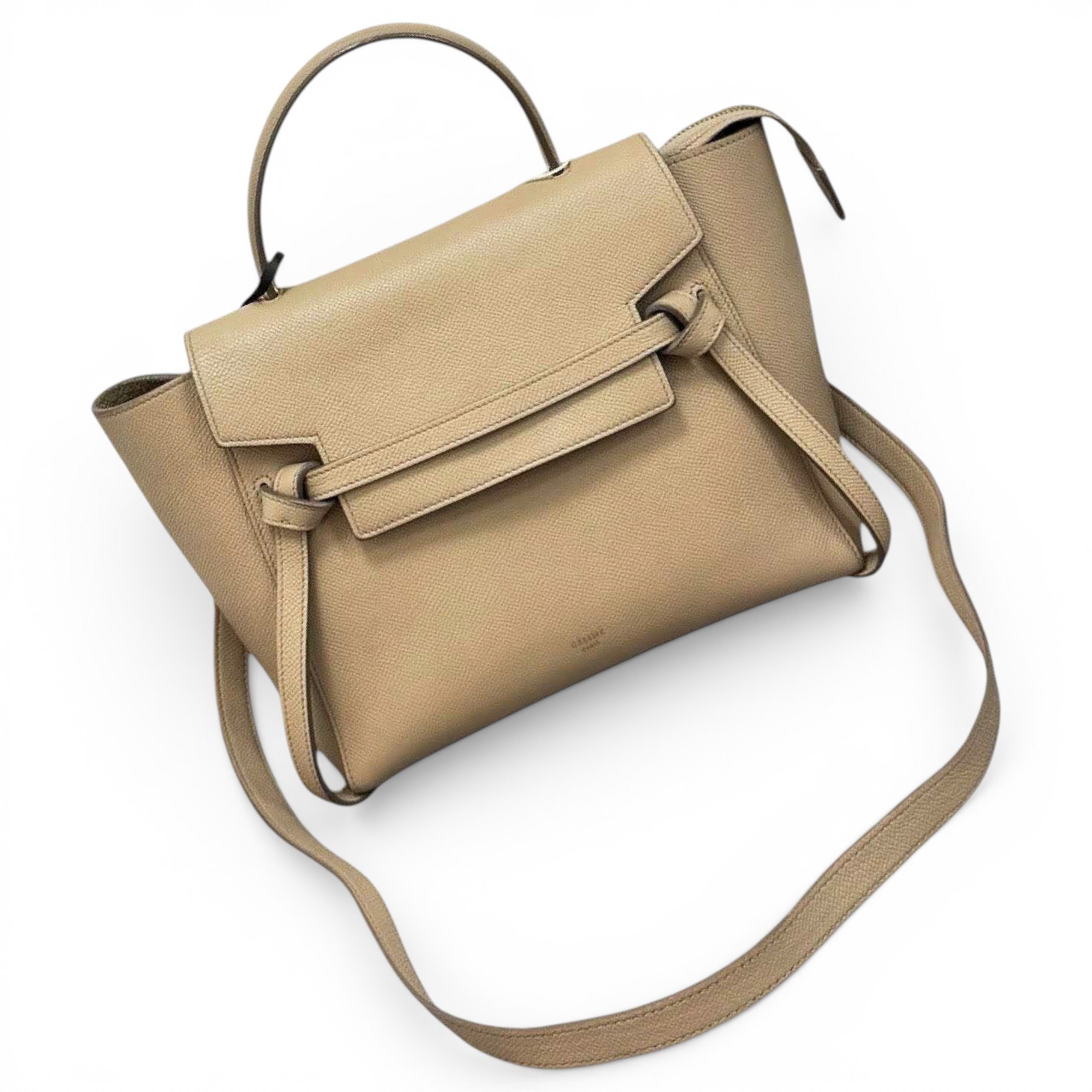Belt leather handbag