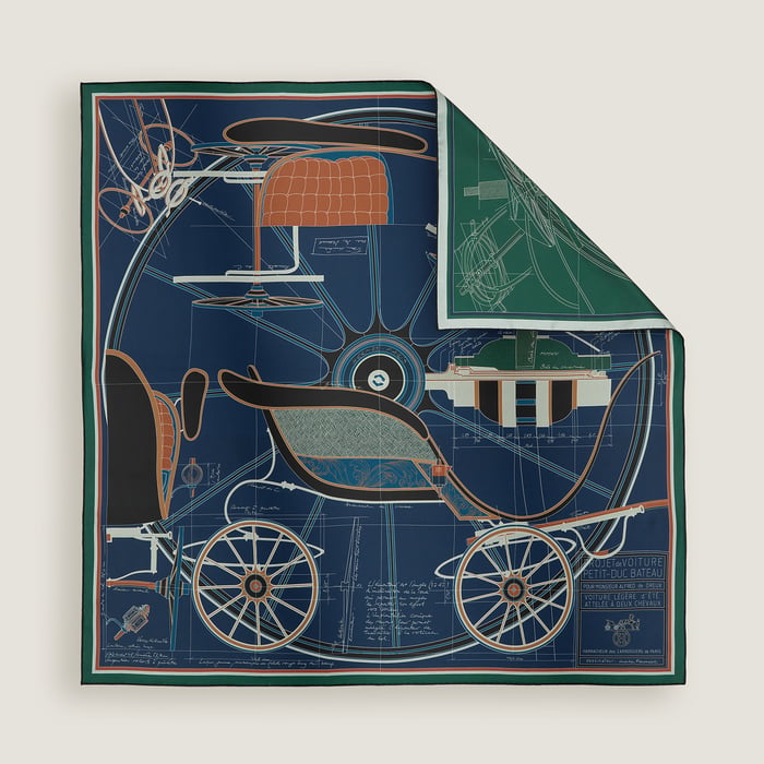 Petit Duc Double Face Scarf 90