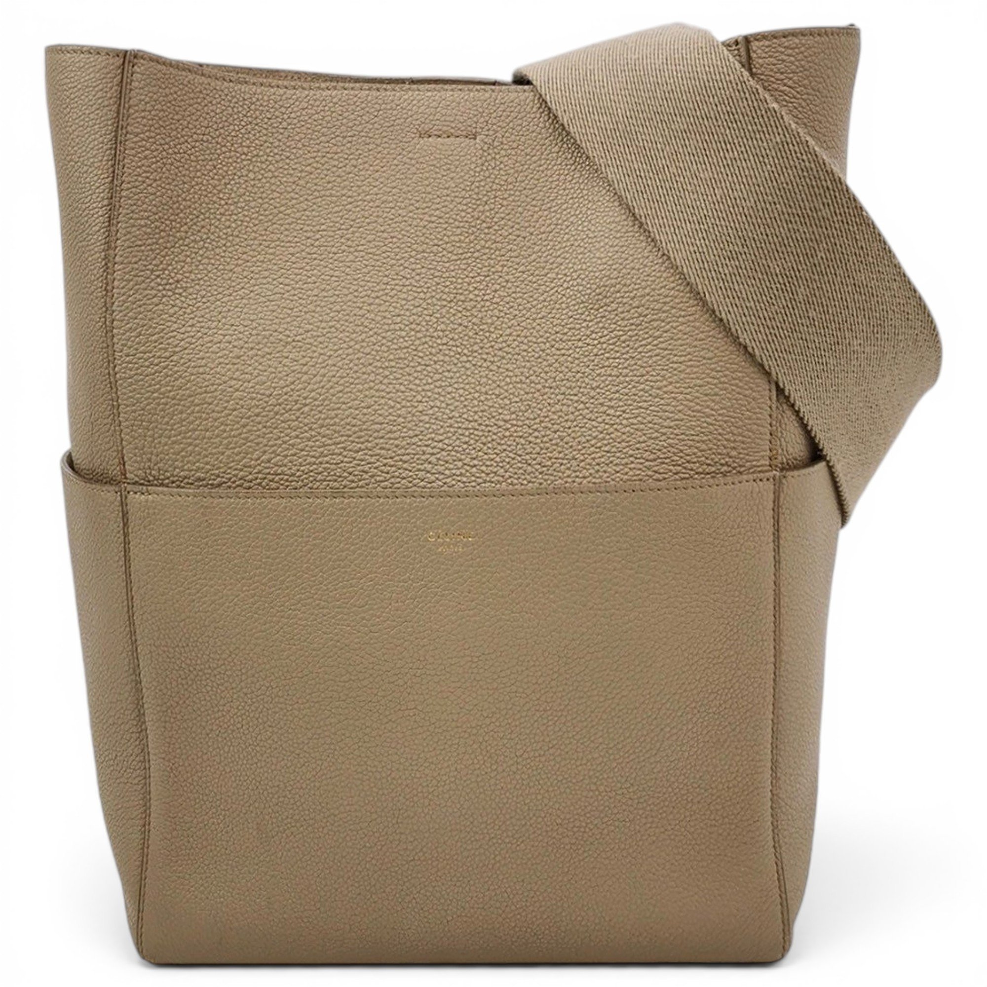 Seau Sangle leather tote