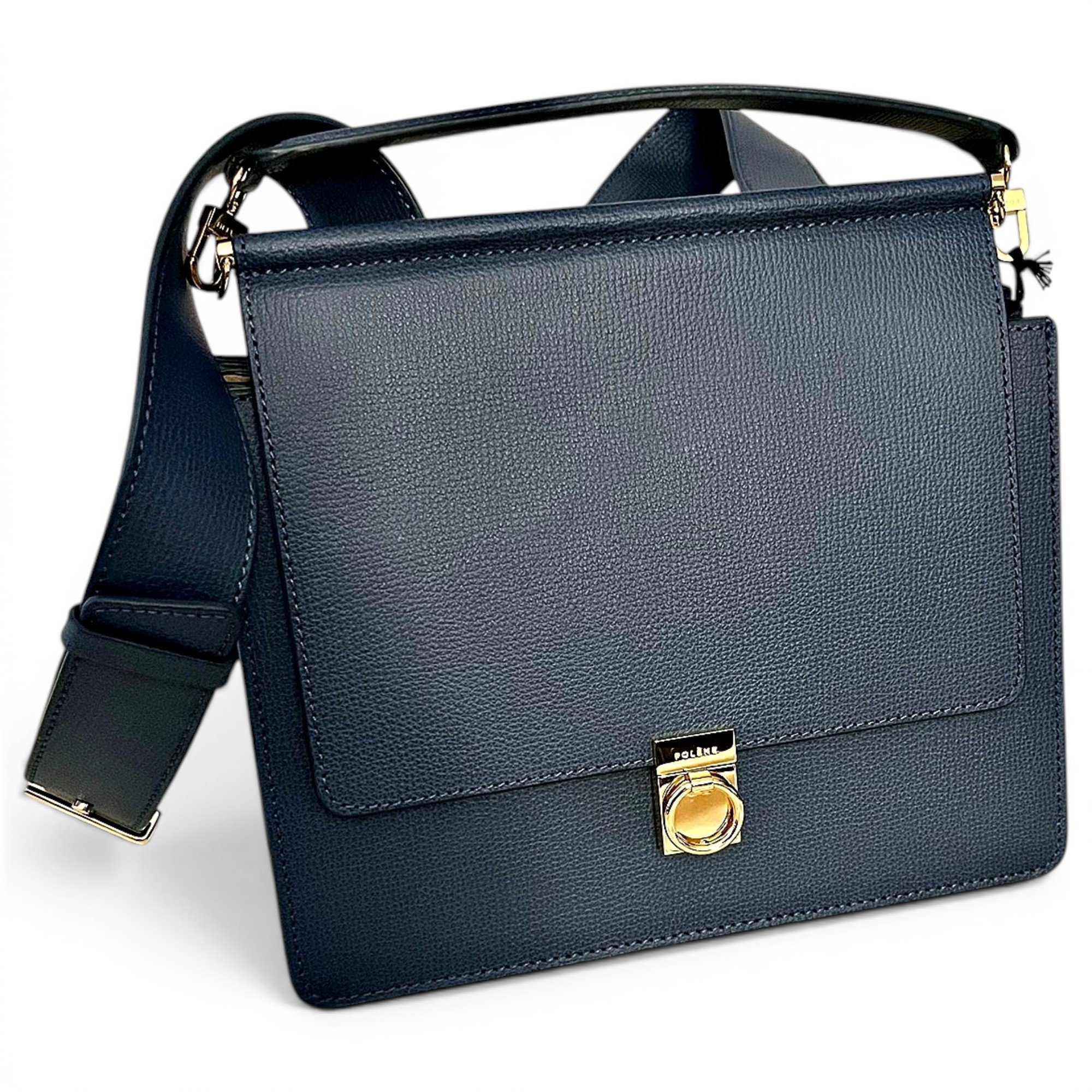 Polene Numéro Sept leather crossbody bag