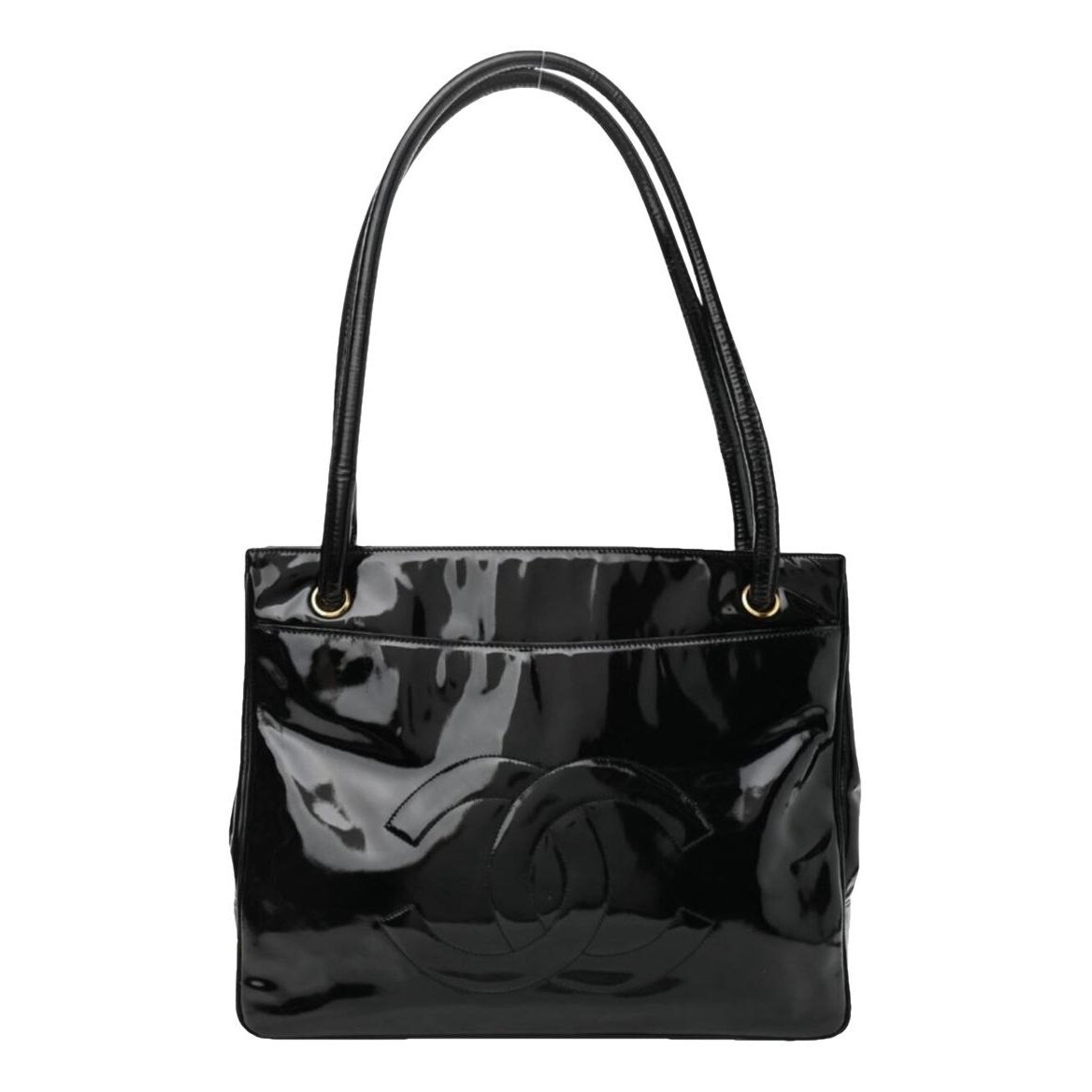 Patent leather tote