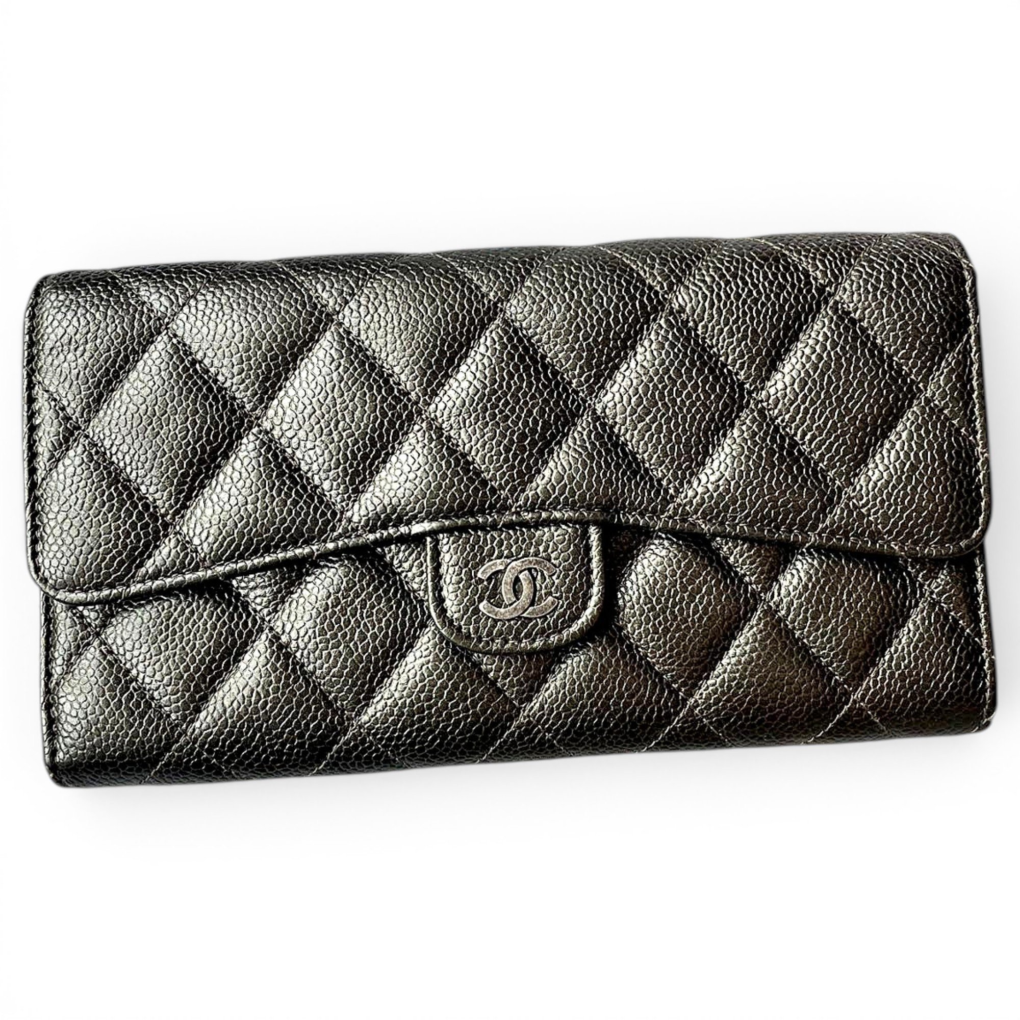 Leather clutch bag
