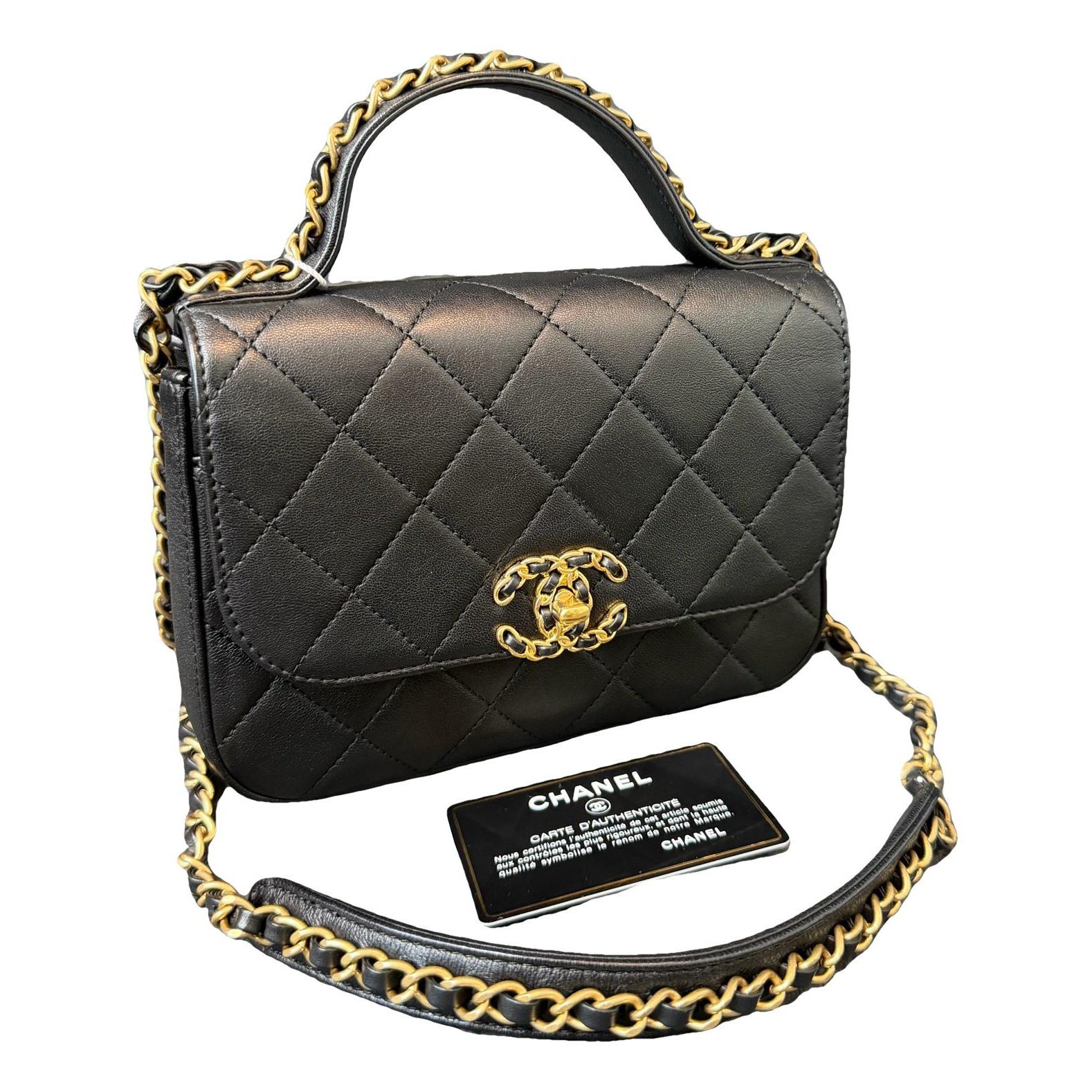 Chanel 19 leather handbag