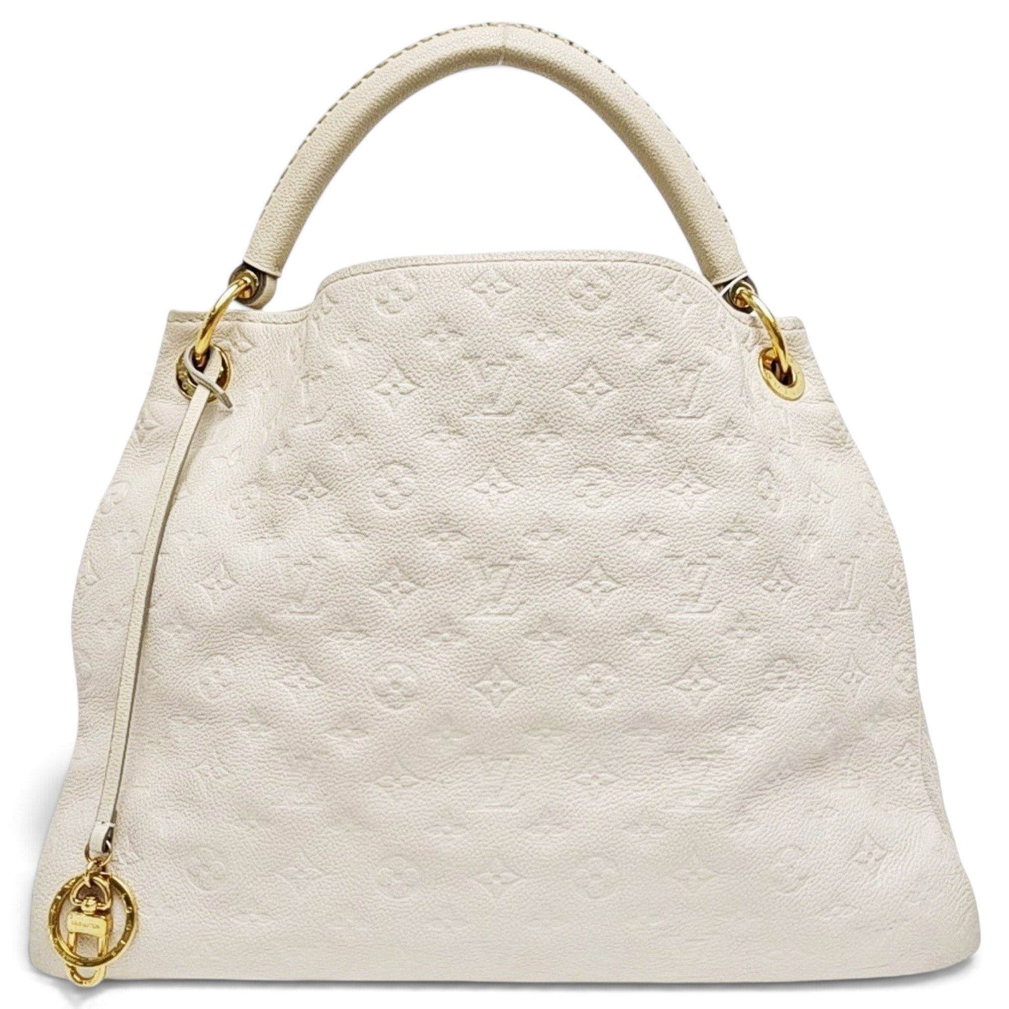 Artsy leather handbag