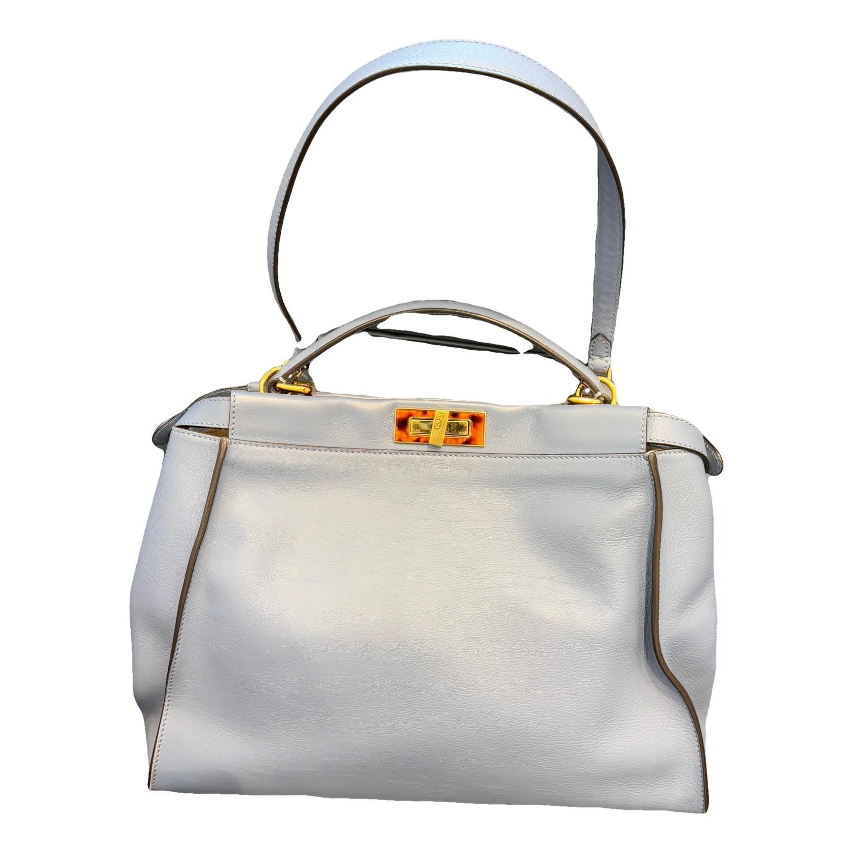Peekaboo leather handbag