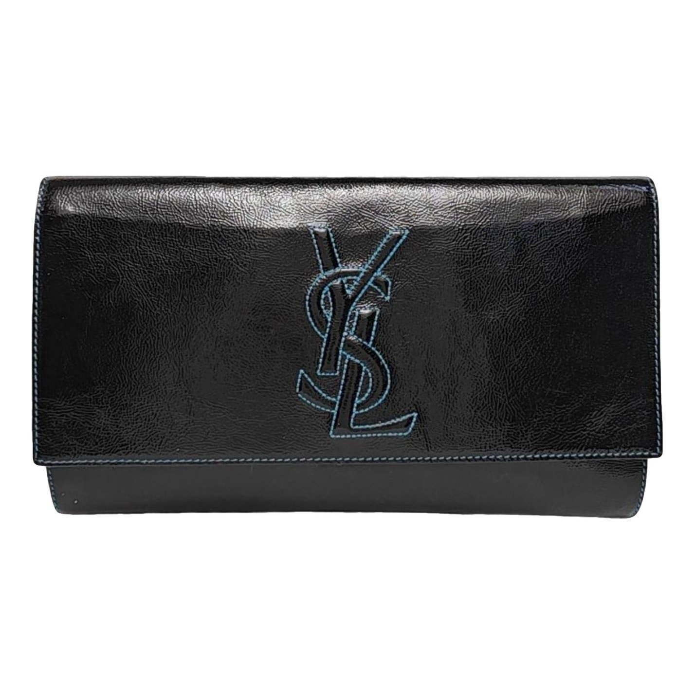 Sade Pochette Enveloppe patent leather clutch bag