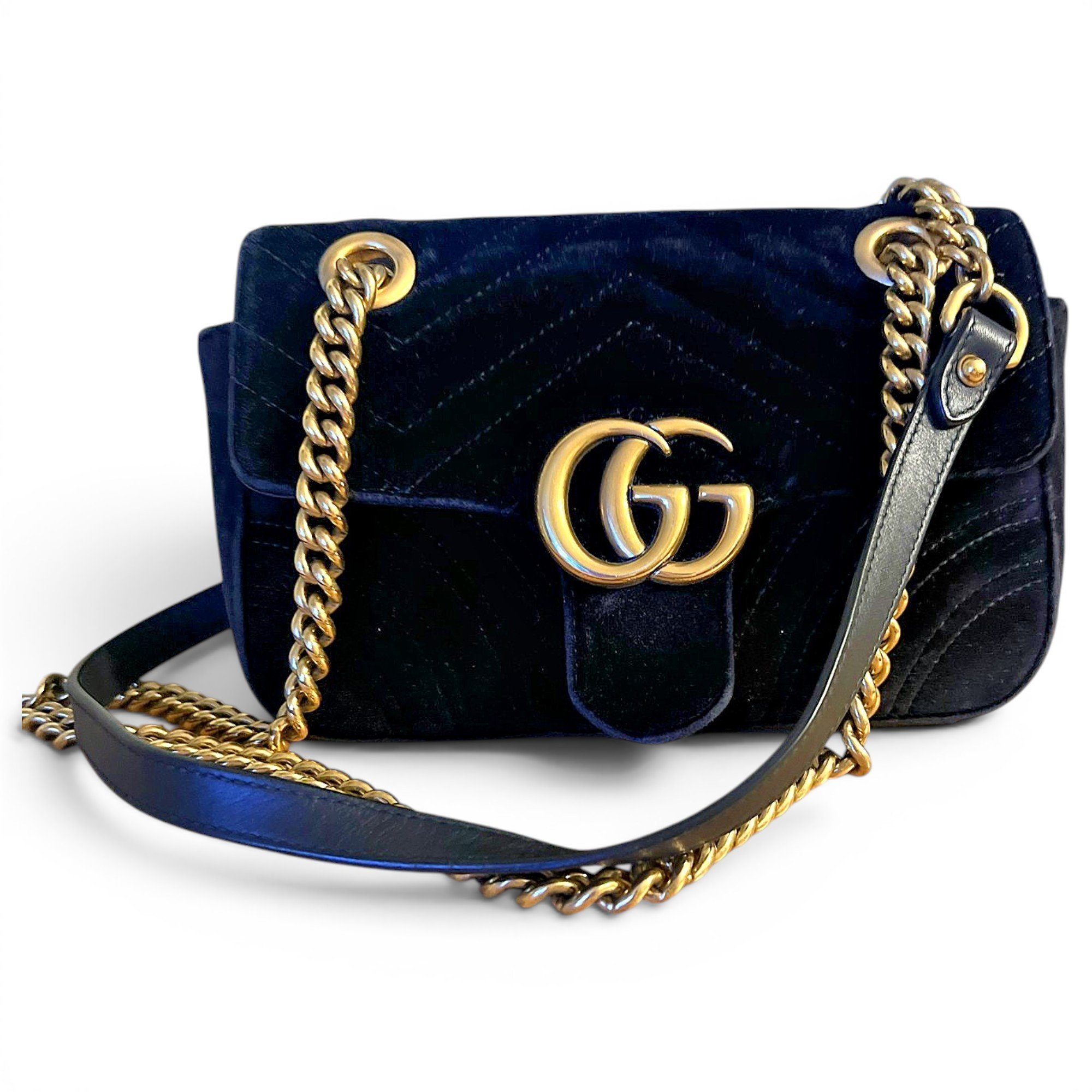 GG Marmont velvet handbag