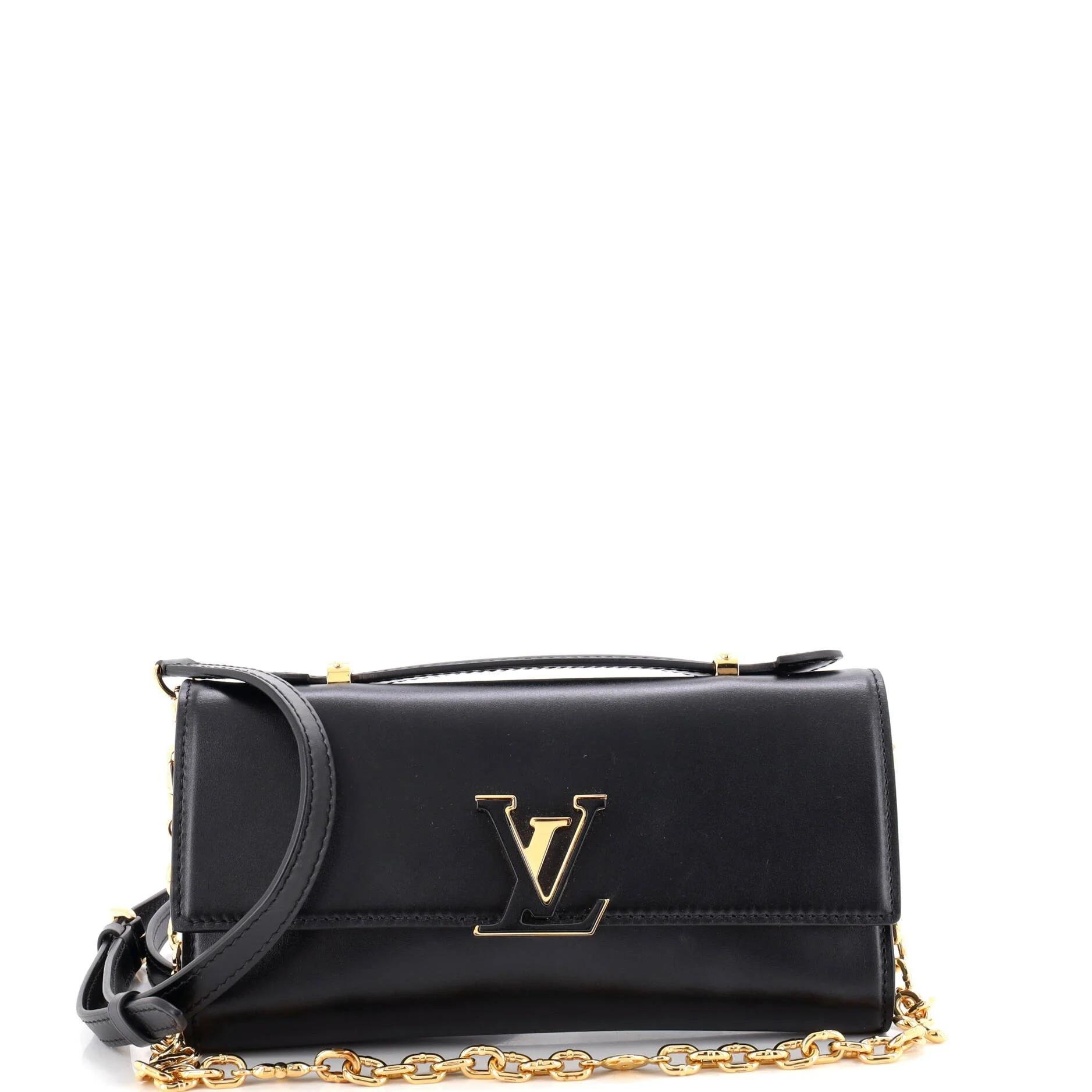 Leather clutch bag