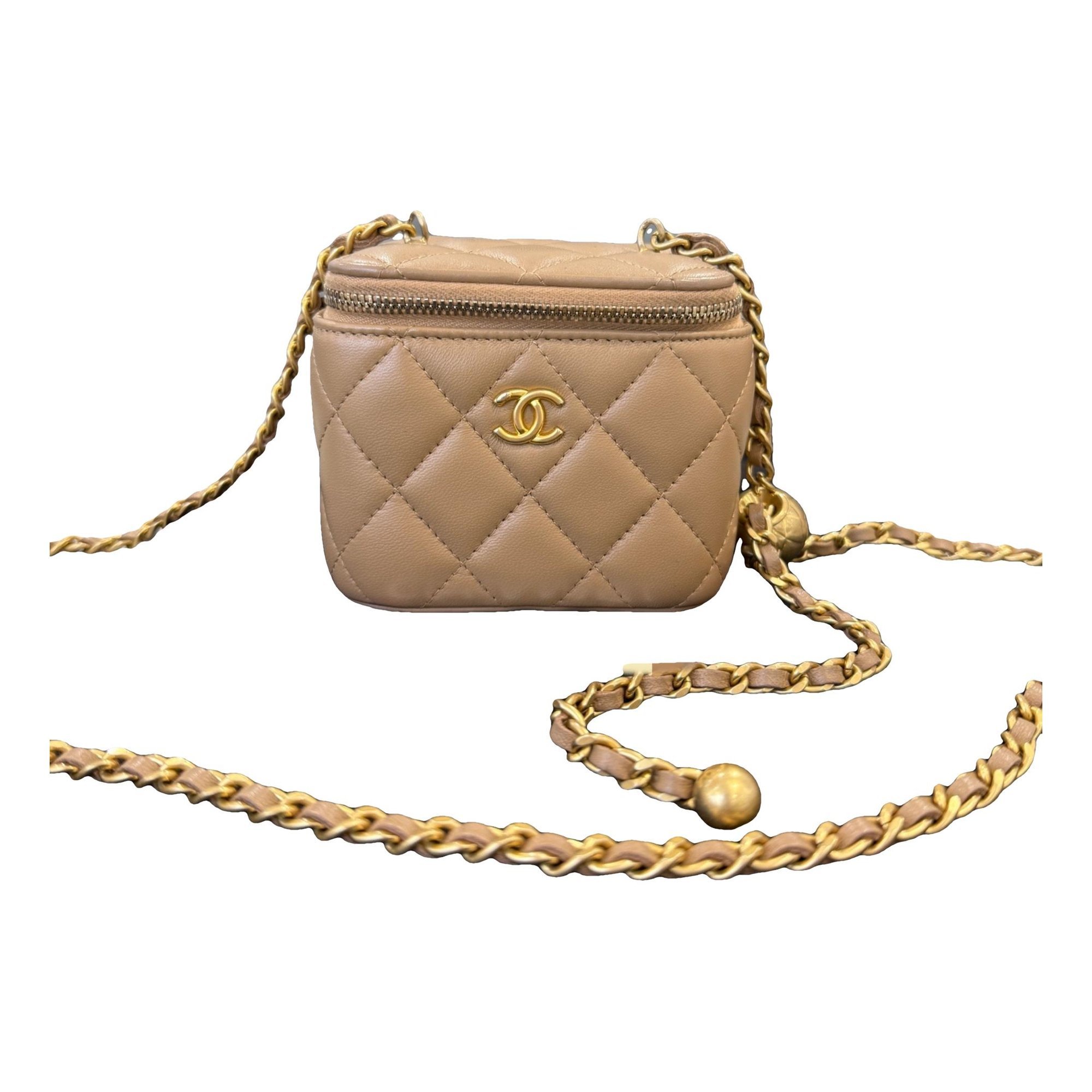 Trendy CC Vanity leather handbag
