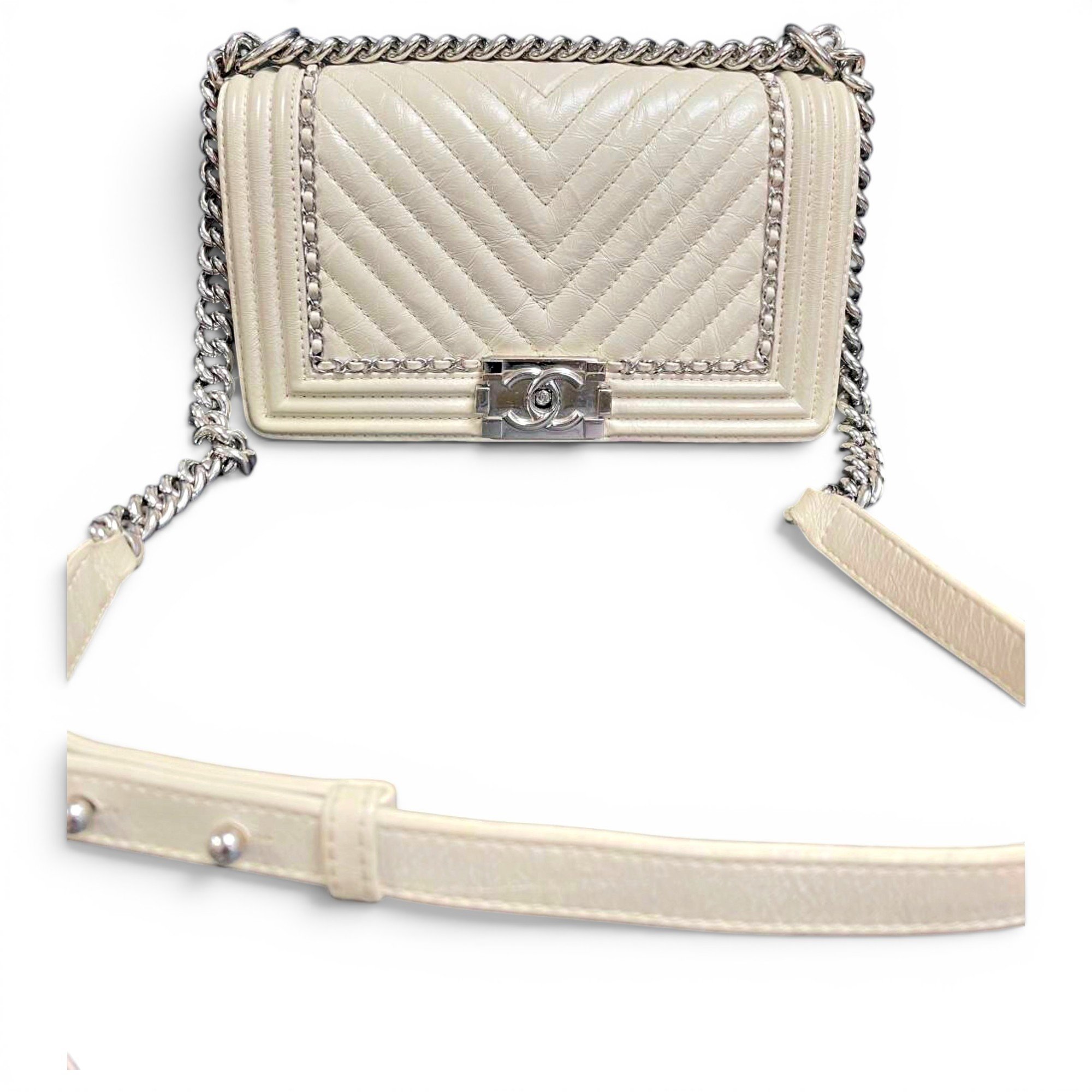 Boy leather crossbody bag
