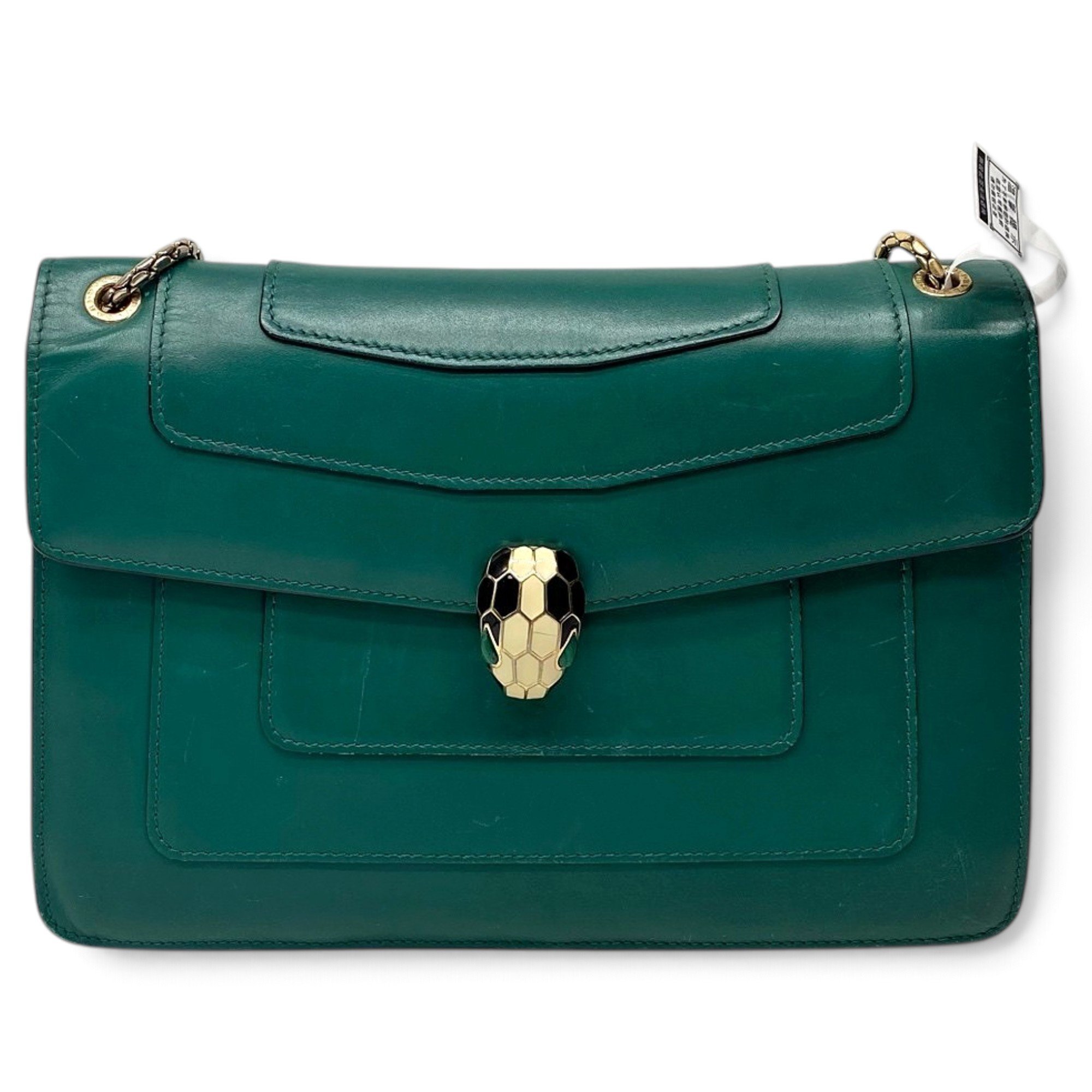 Serpenti leather handbag
