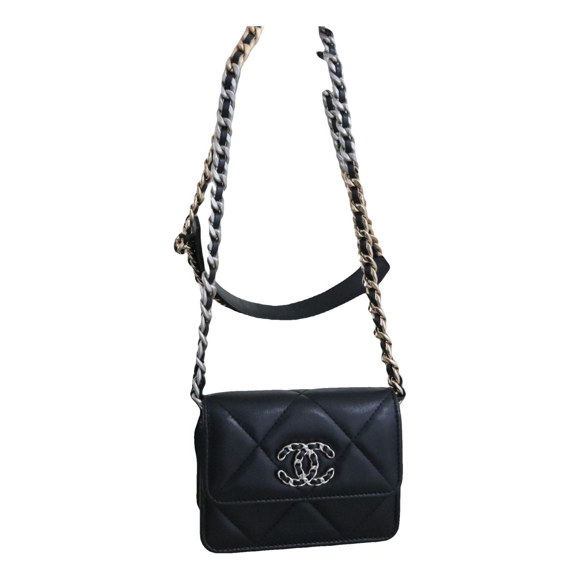 Wallet On Chain Chanel 19 leather handbag
