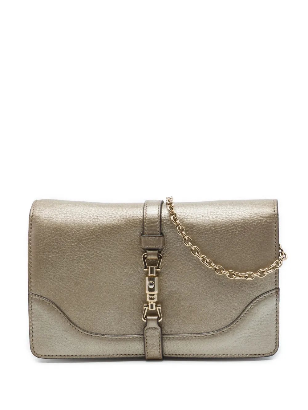 2016-2026 Metallic Pebbled Calfskin Piston Broadway Evening Bag shoulder bag