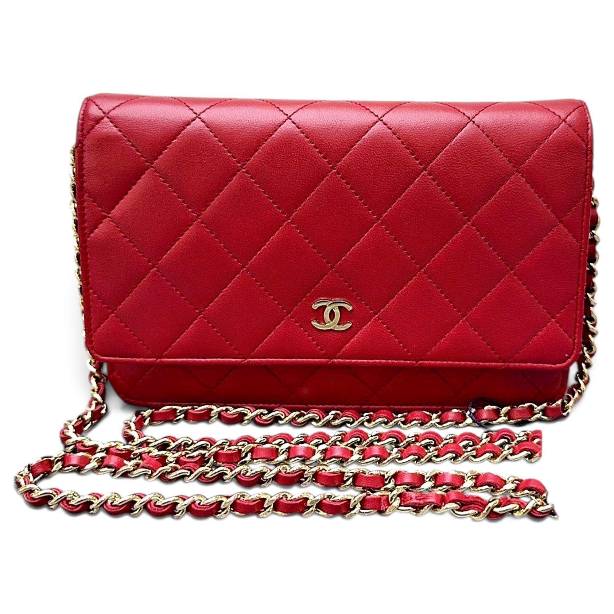 Wallet On Chain Timeless/Classique leather crossbody bag