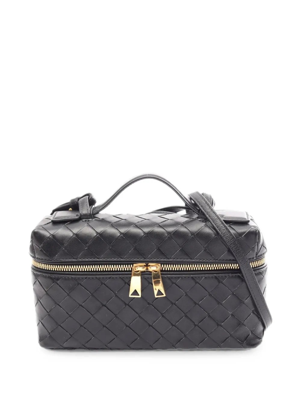 2010s Bang Bang Intrecciato-leather vanity bag