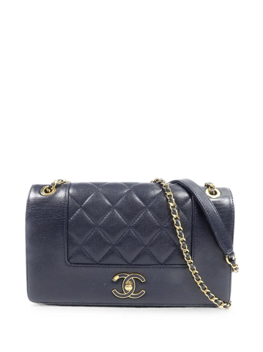 CC turn-lock shoulder bag
