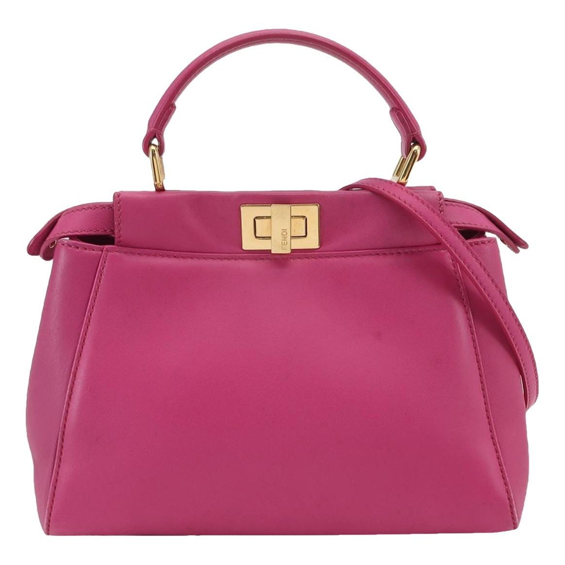 Peekaboo leather handbag