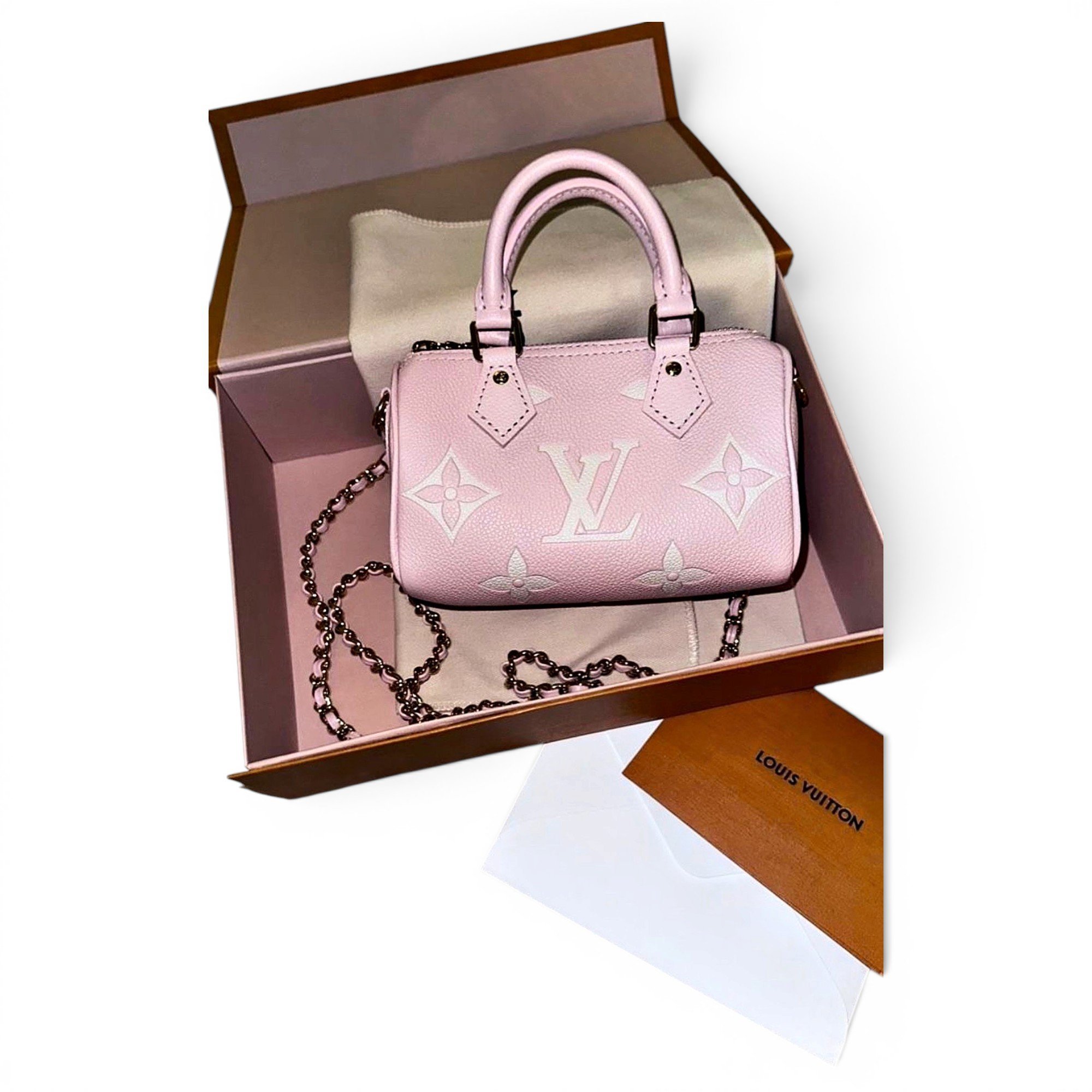 Nano Speedy / Mini HL leather crossbody bag