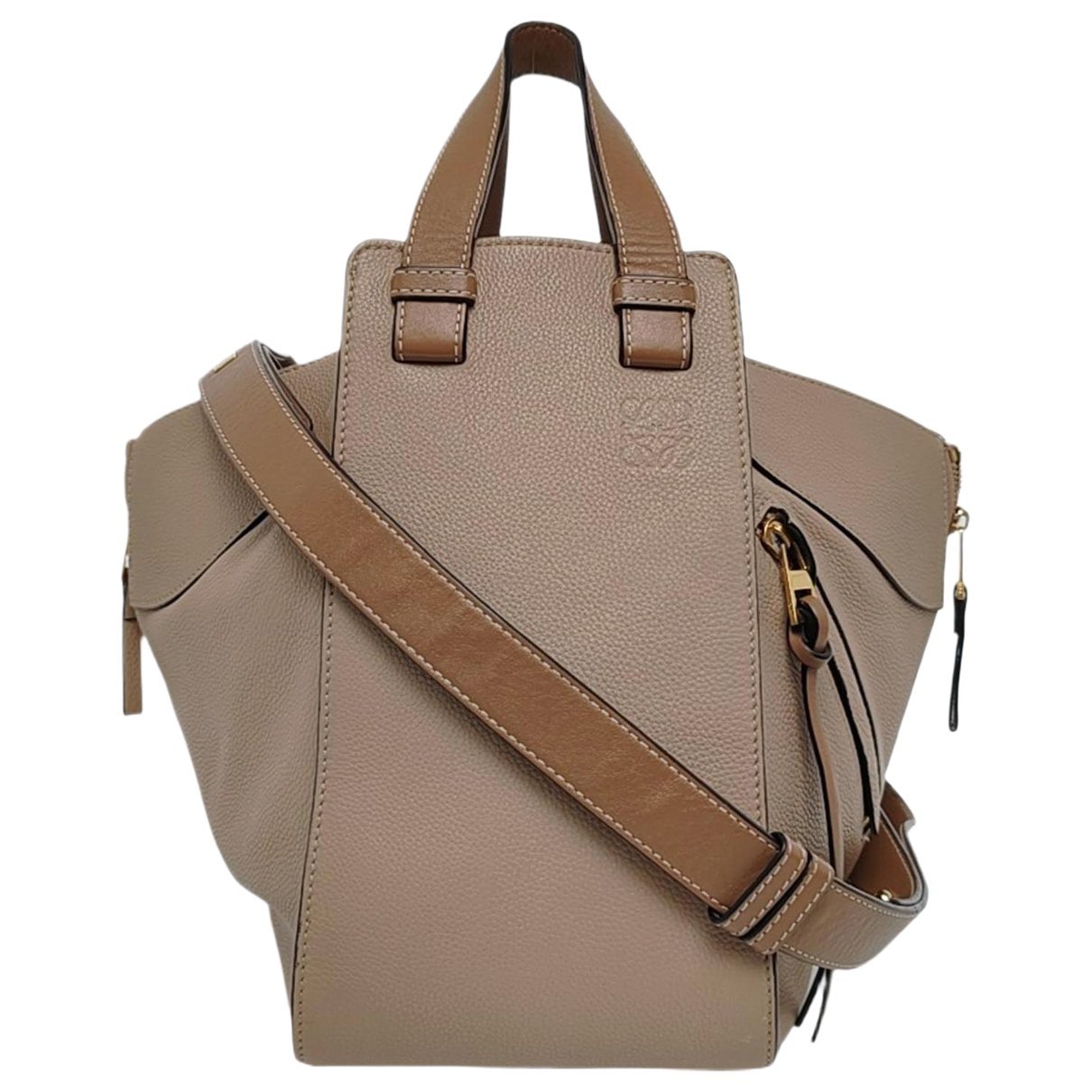 Hammock leather handbag