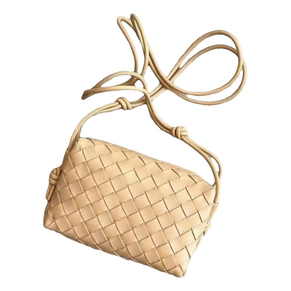 Loop patent leather crossbody bag