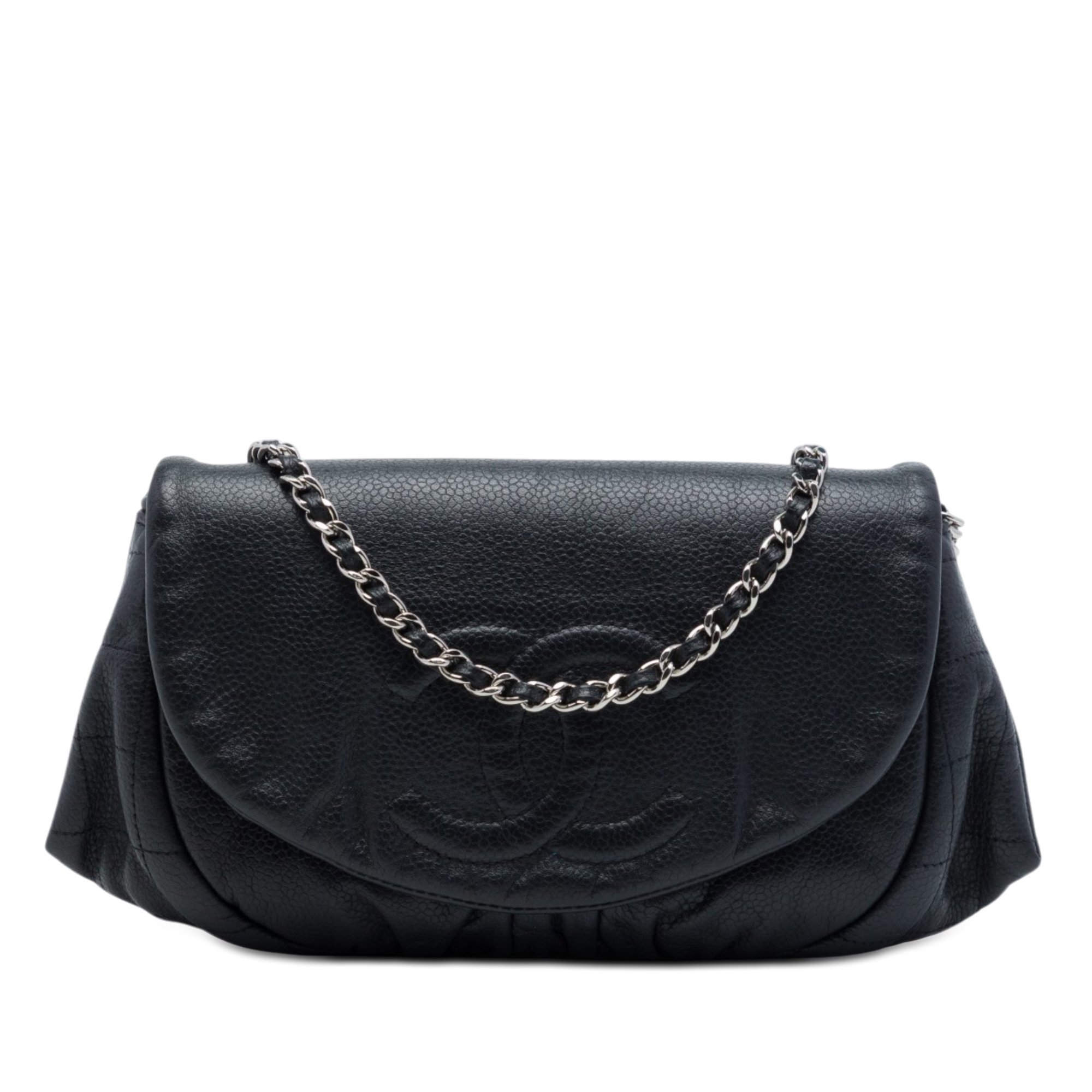 Wallet On Chain leather handbag