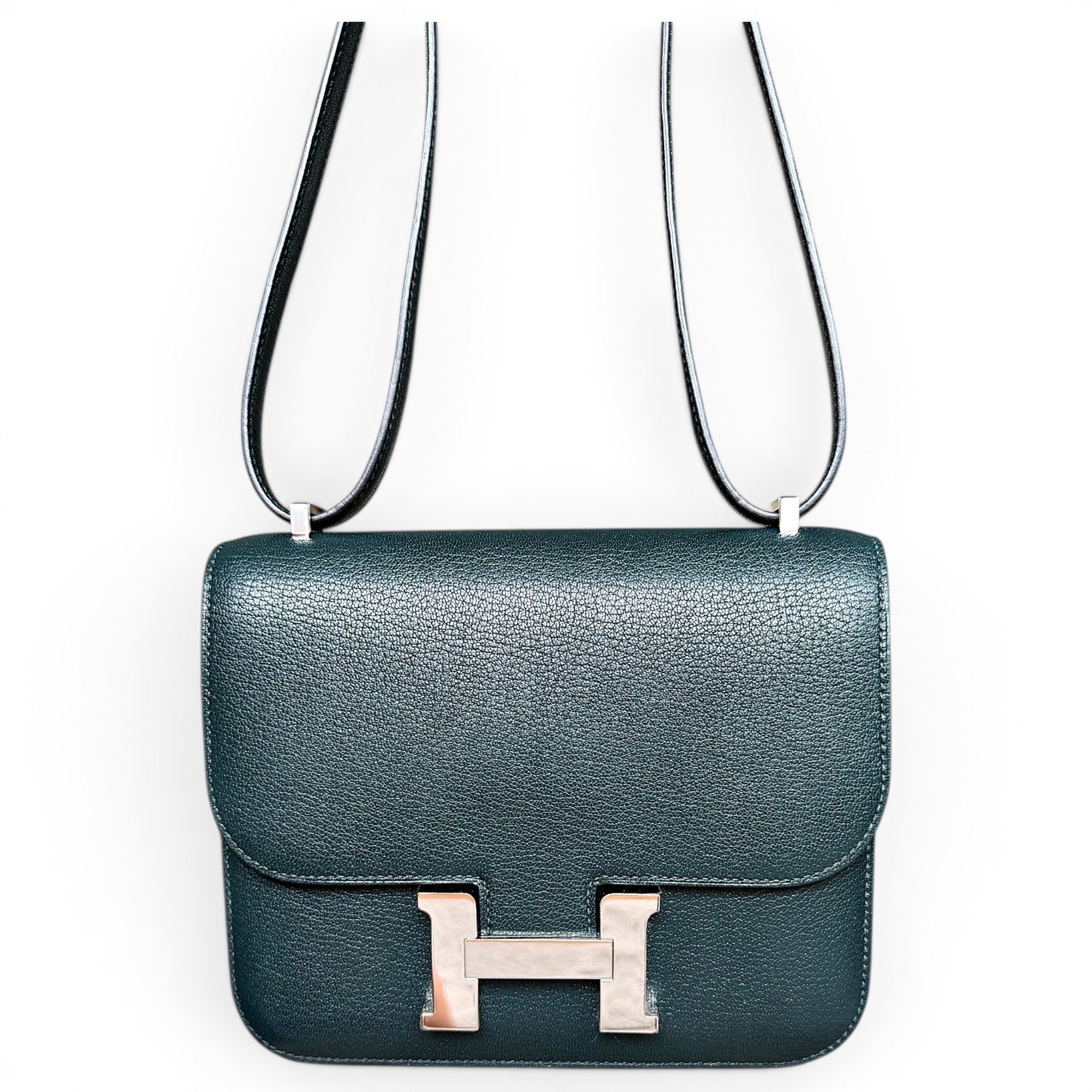 Hermes Constance 18 Handbag Vert Cypres 2025