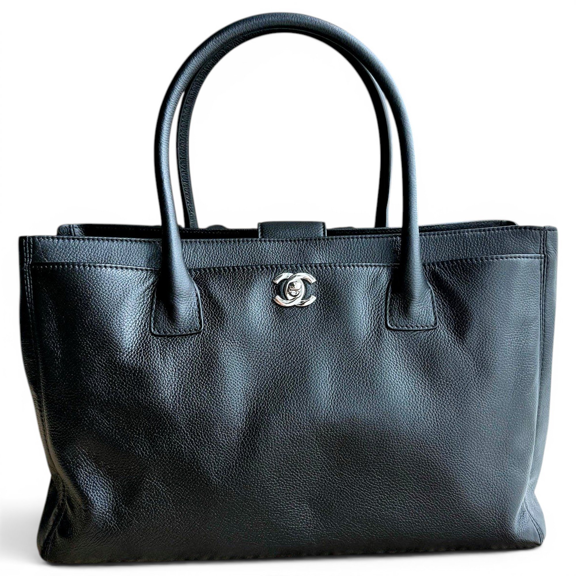 Executive leather tote