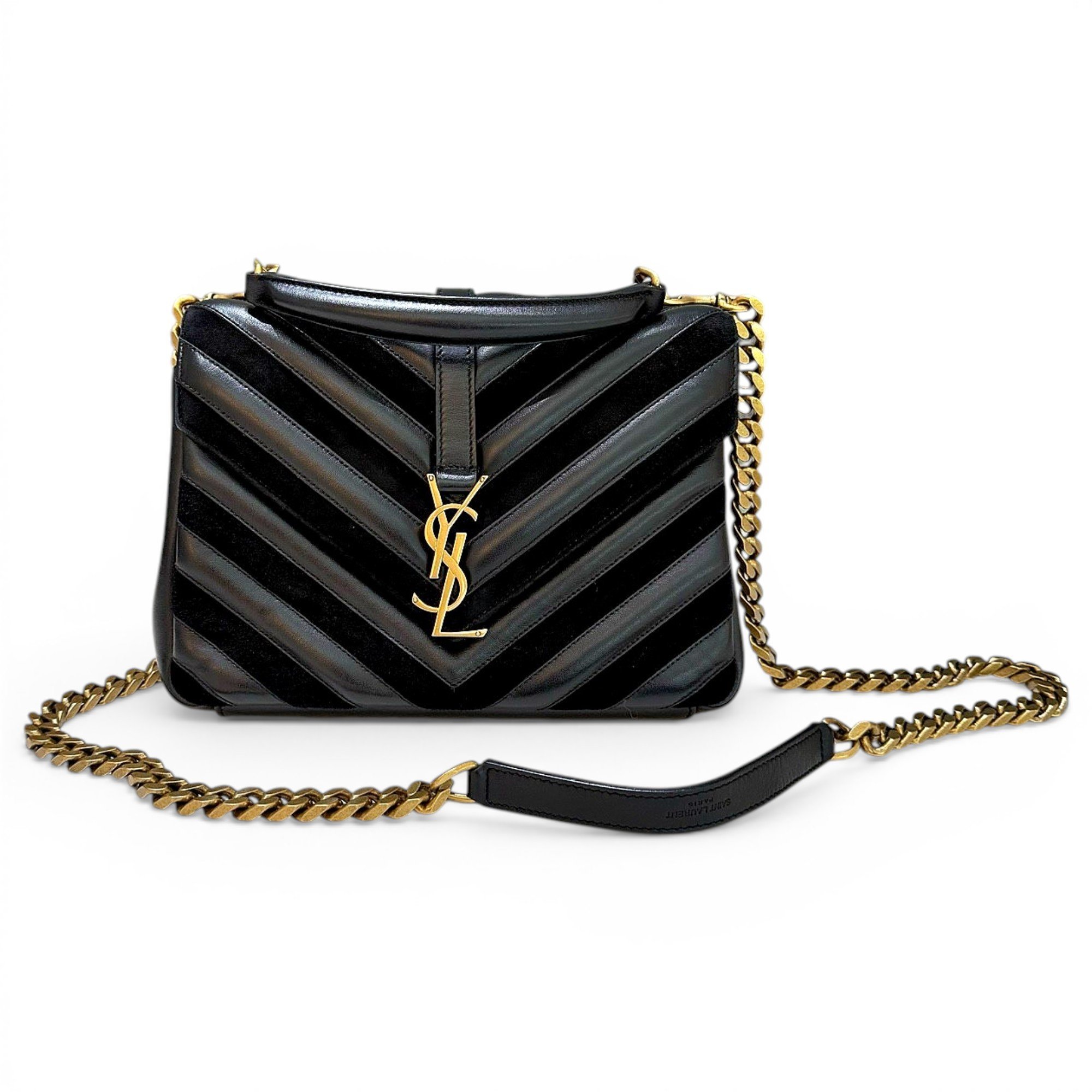 Collége monogramme leather handbag