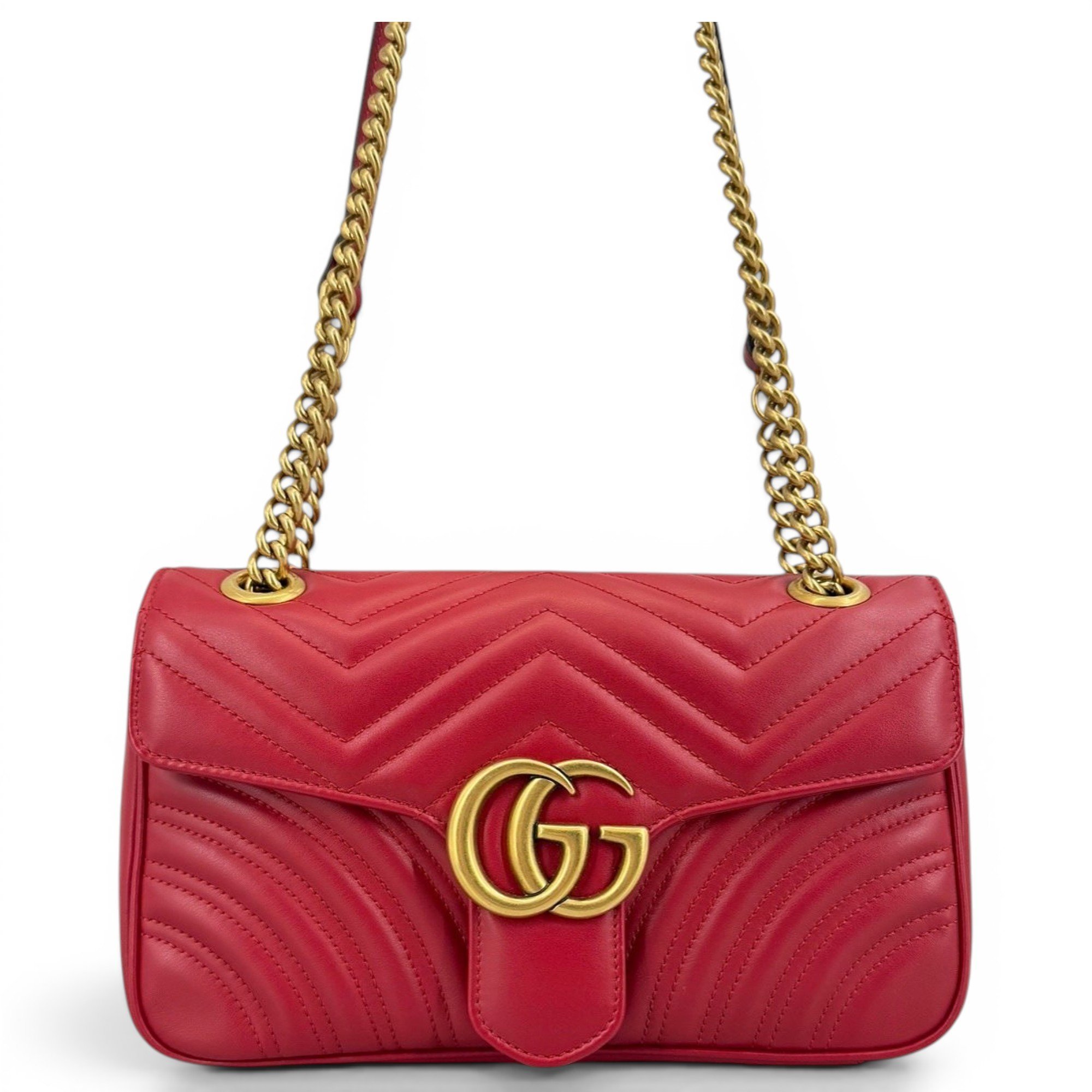 GG Marmont Flap leather handbag