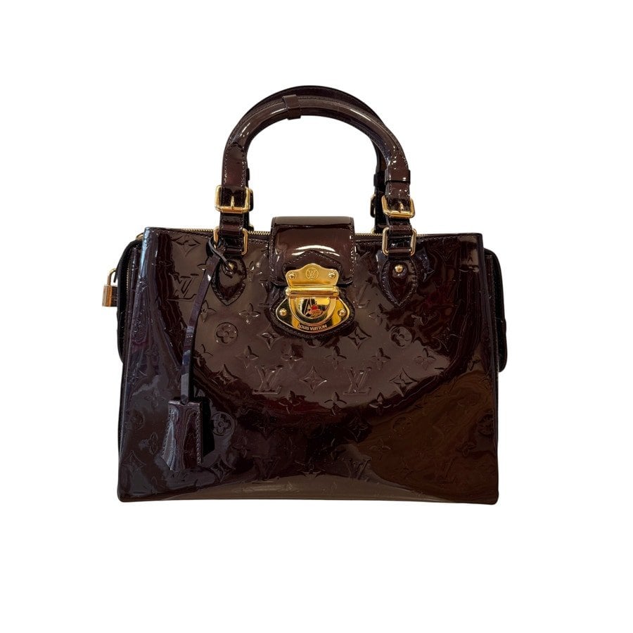 Melrose patent leather satchel