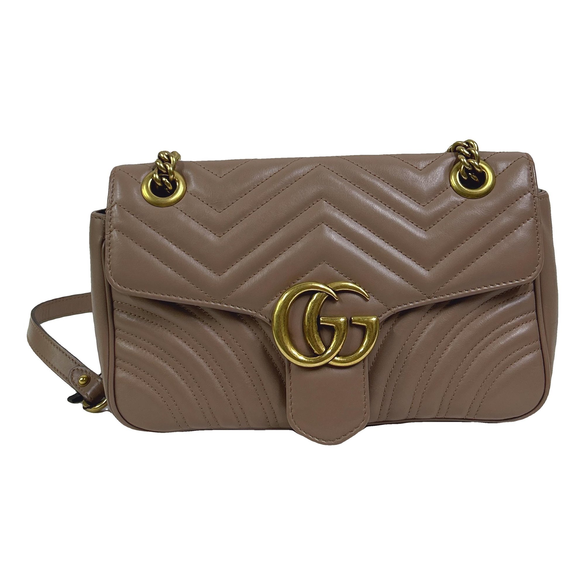 GG Marmont Flap leather handbag