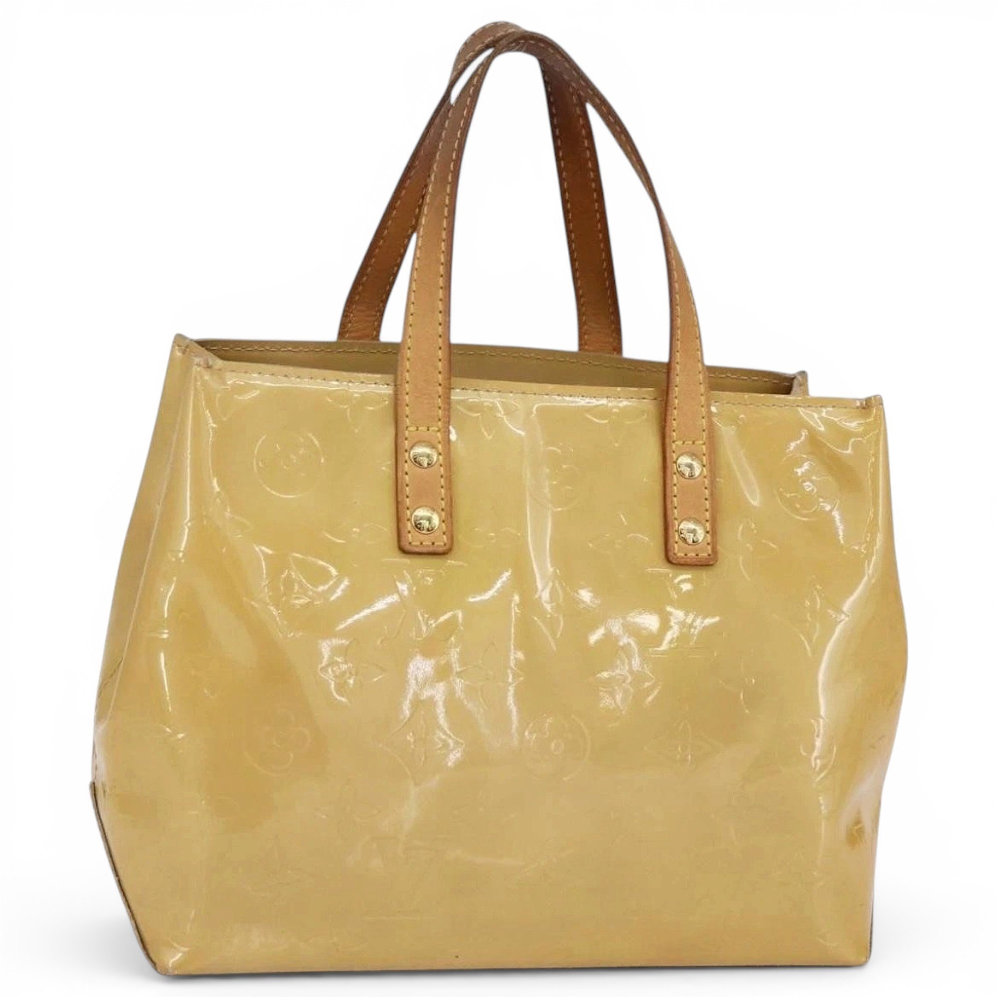 Patent leather handbag