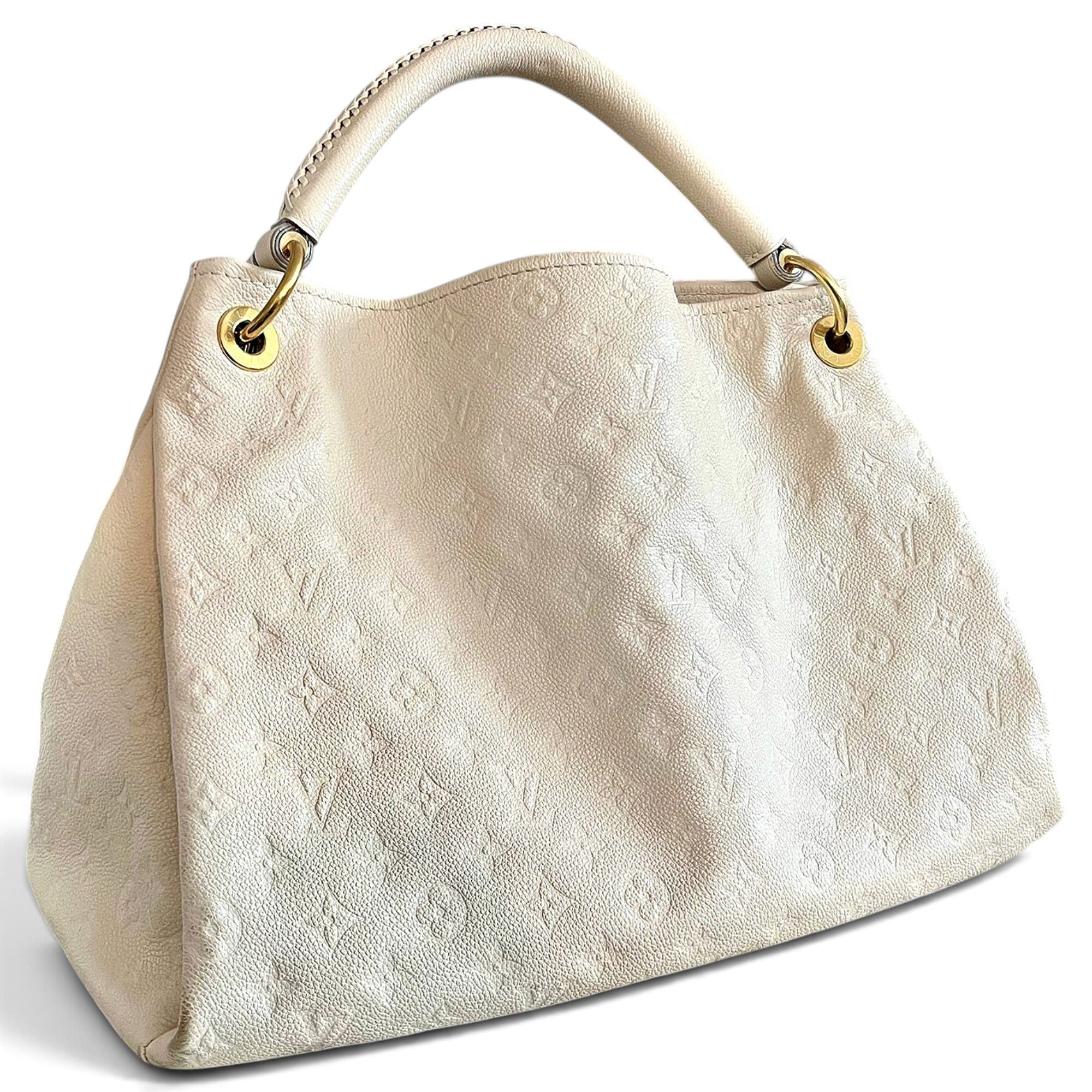 Artsy leather handbag