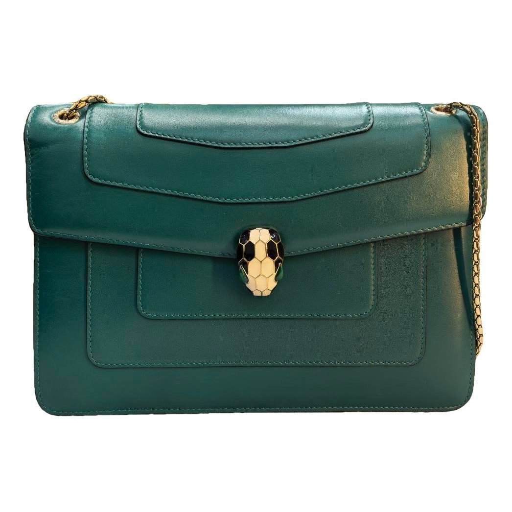 Serpenti leather handbag