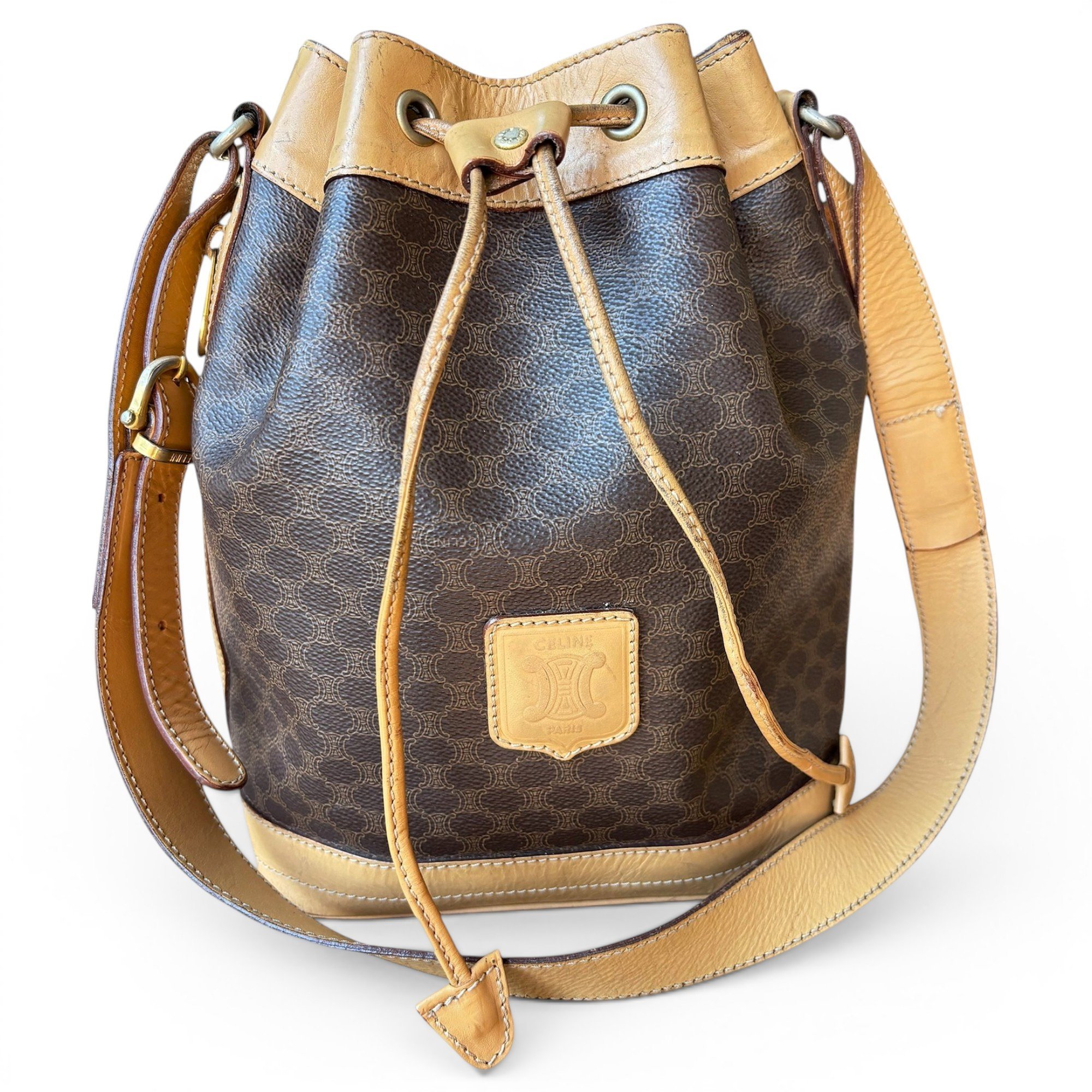 SAC SEAU leather crossbody bag